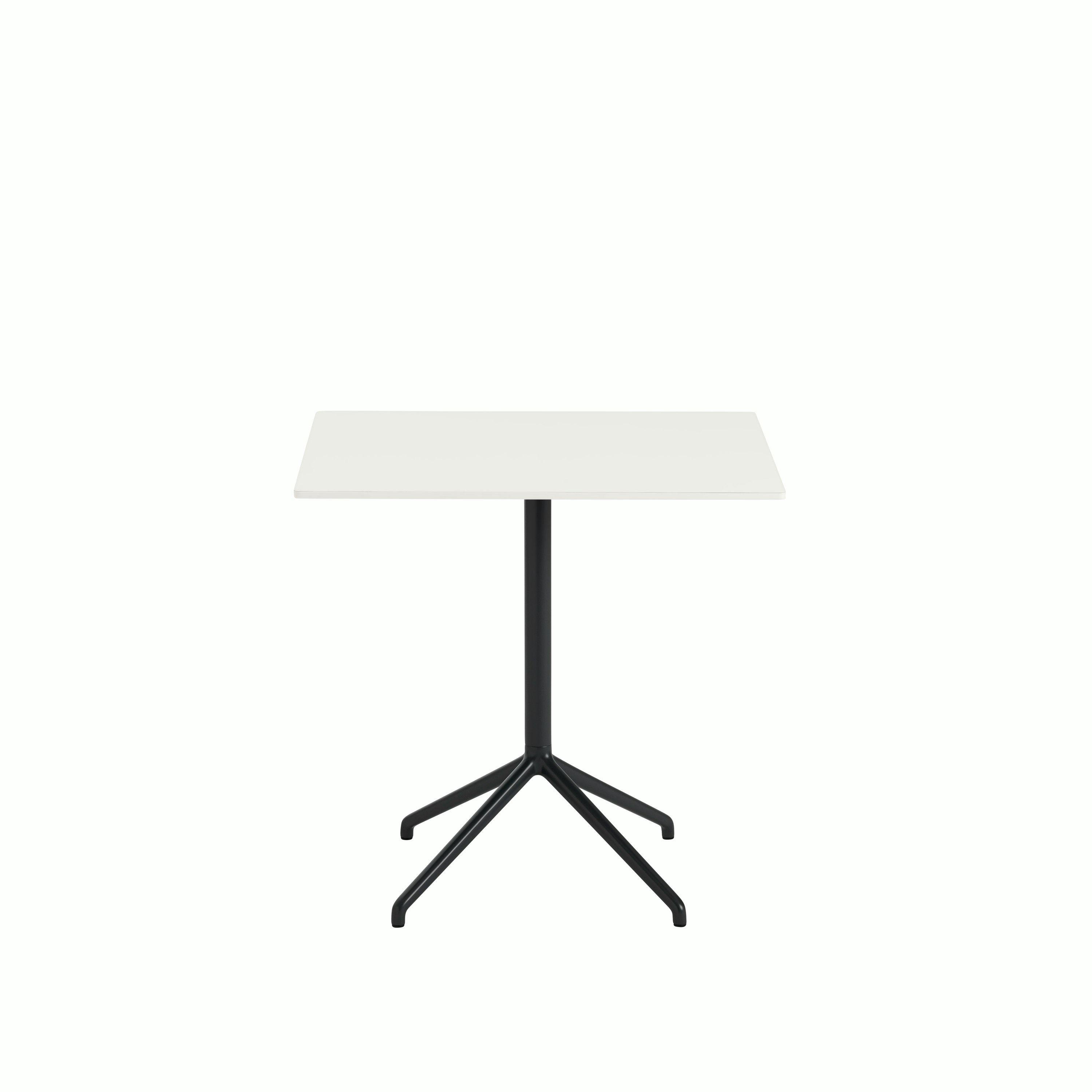 Still cafe table rectangular 75x65 h73 black white nano Muuto hi res