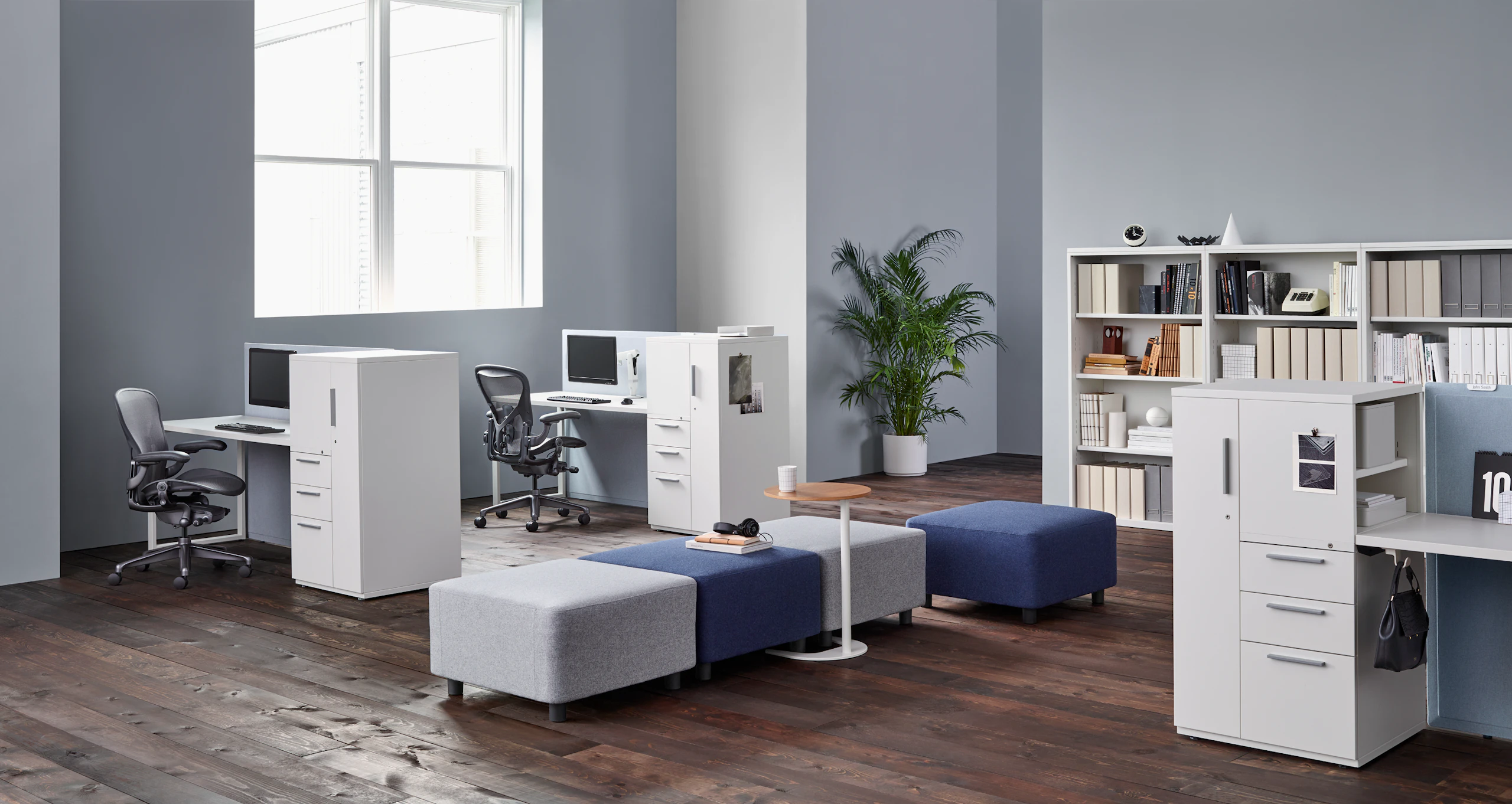 Tu Metal Storage with Canvas Office Landscape