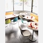 Eames Molded Fiberglass Side Chair, Stacking Base 