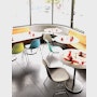 Eames Molded Plastic Side Chair, Stacking Base