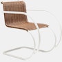 MR Armchair - Armchair, Rattan, White
