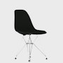 Eames Upholstered Molded Plastic Side Chair DSR - Wire Leg