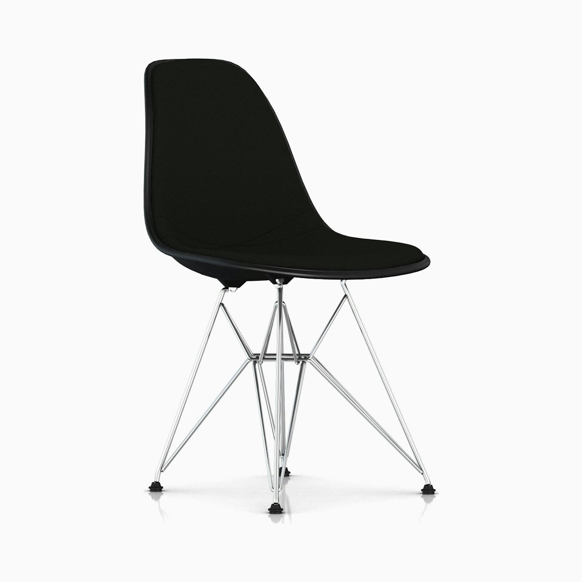 Eames Upholstered Molded Plastic Side Chair Eames Upholstered Molded Plastic Side Chair