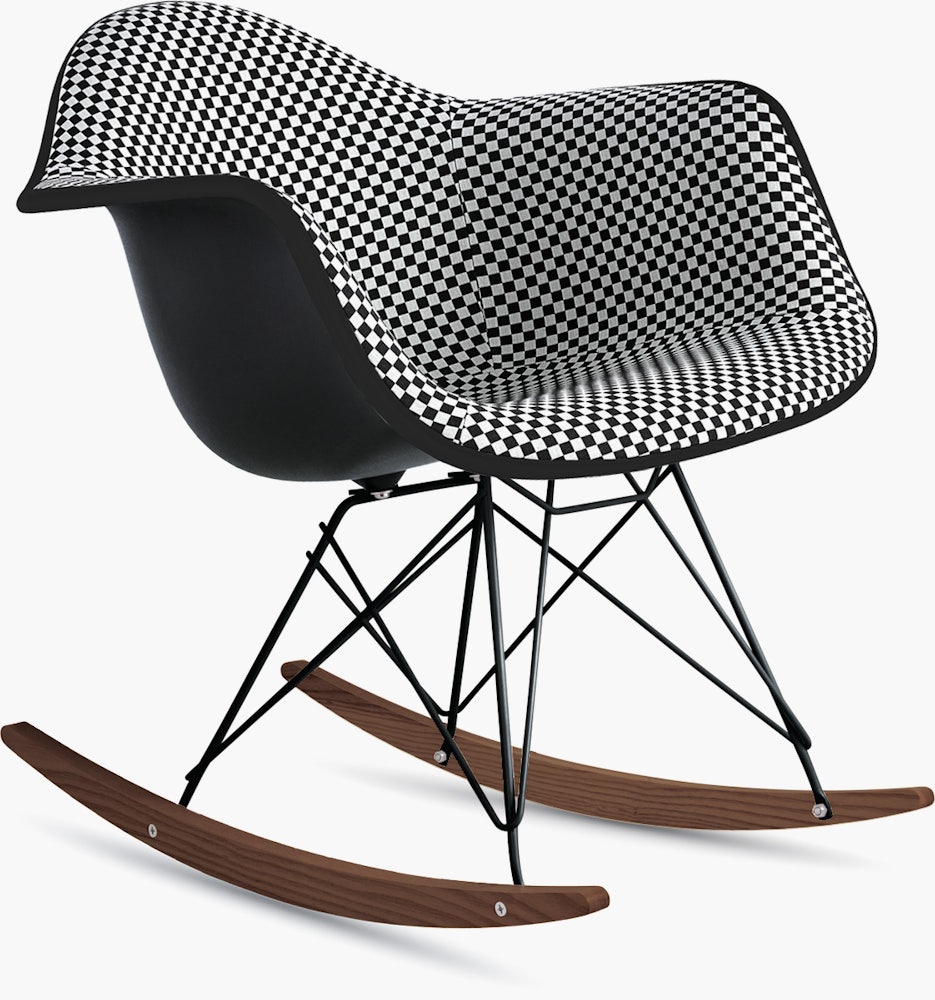Eames Upholstered Molded Plastic Armchair, Rocker Base – Design Within ...