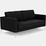 Divina Sofa - Settee,  Hourglass,  Caviar