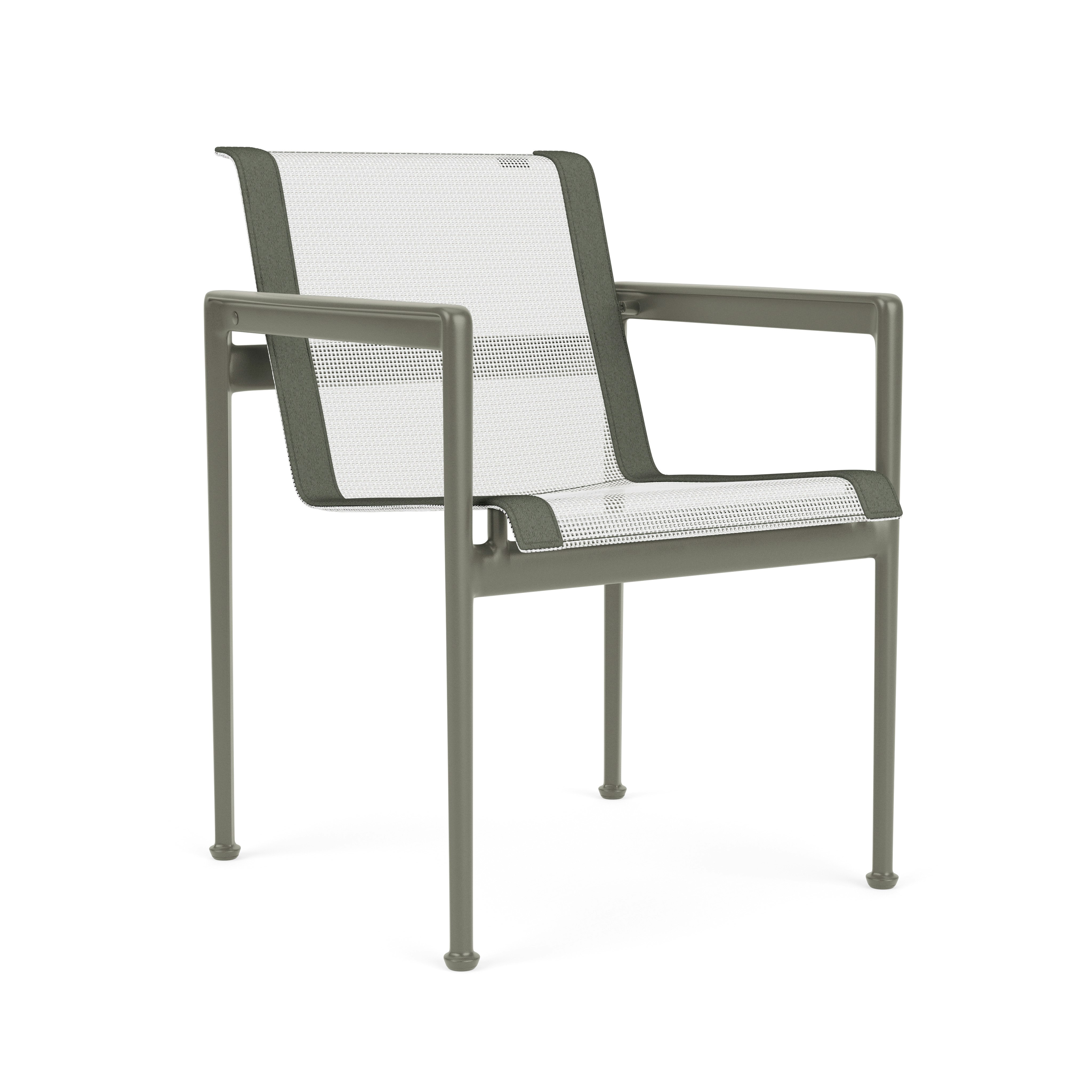 1966 Dining Chair - Arm, Light Bronze, Bronze, White