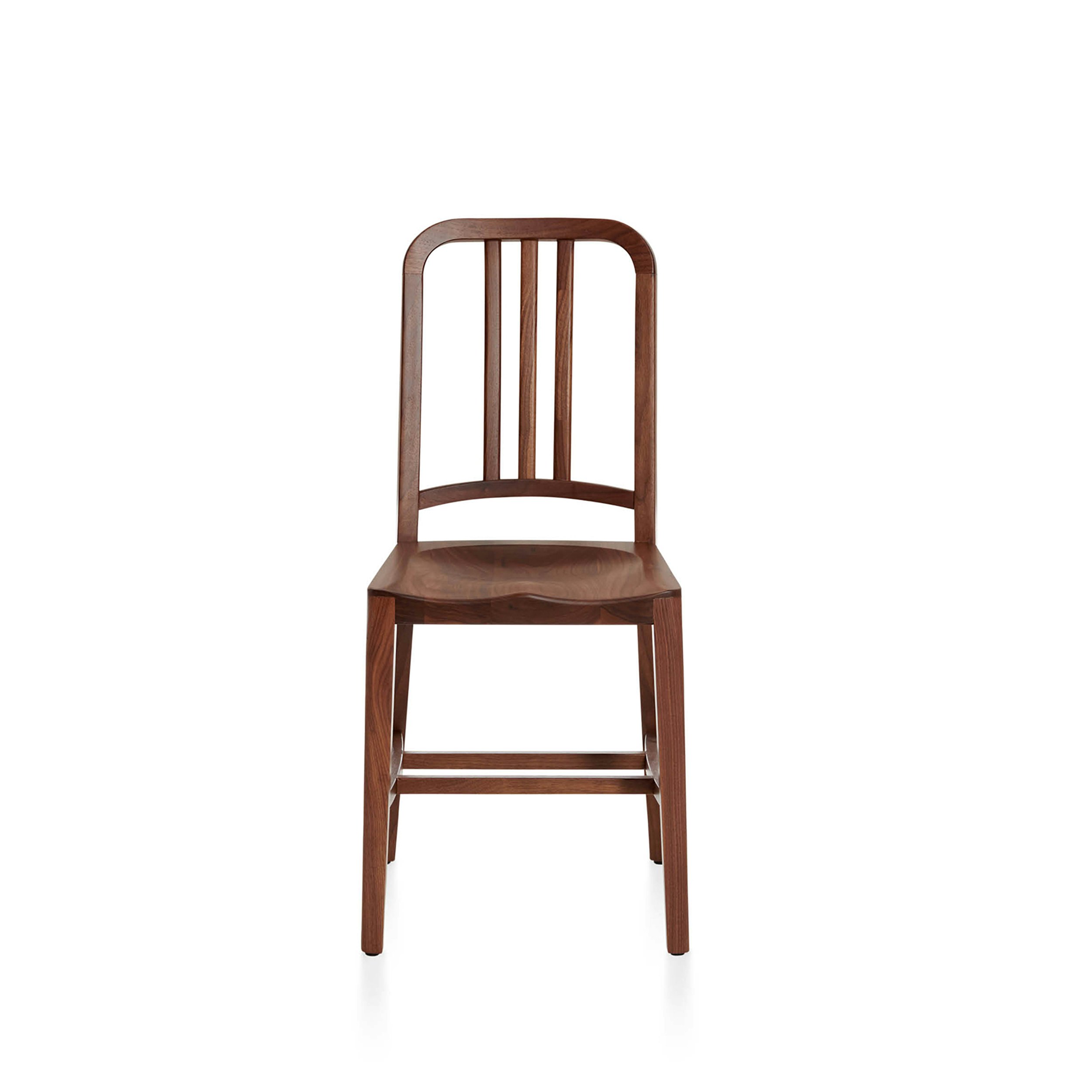 Navy Wood Chair - Walnut