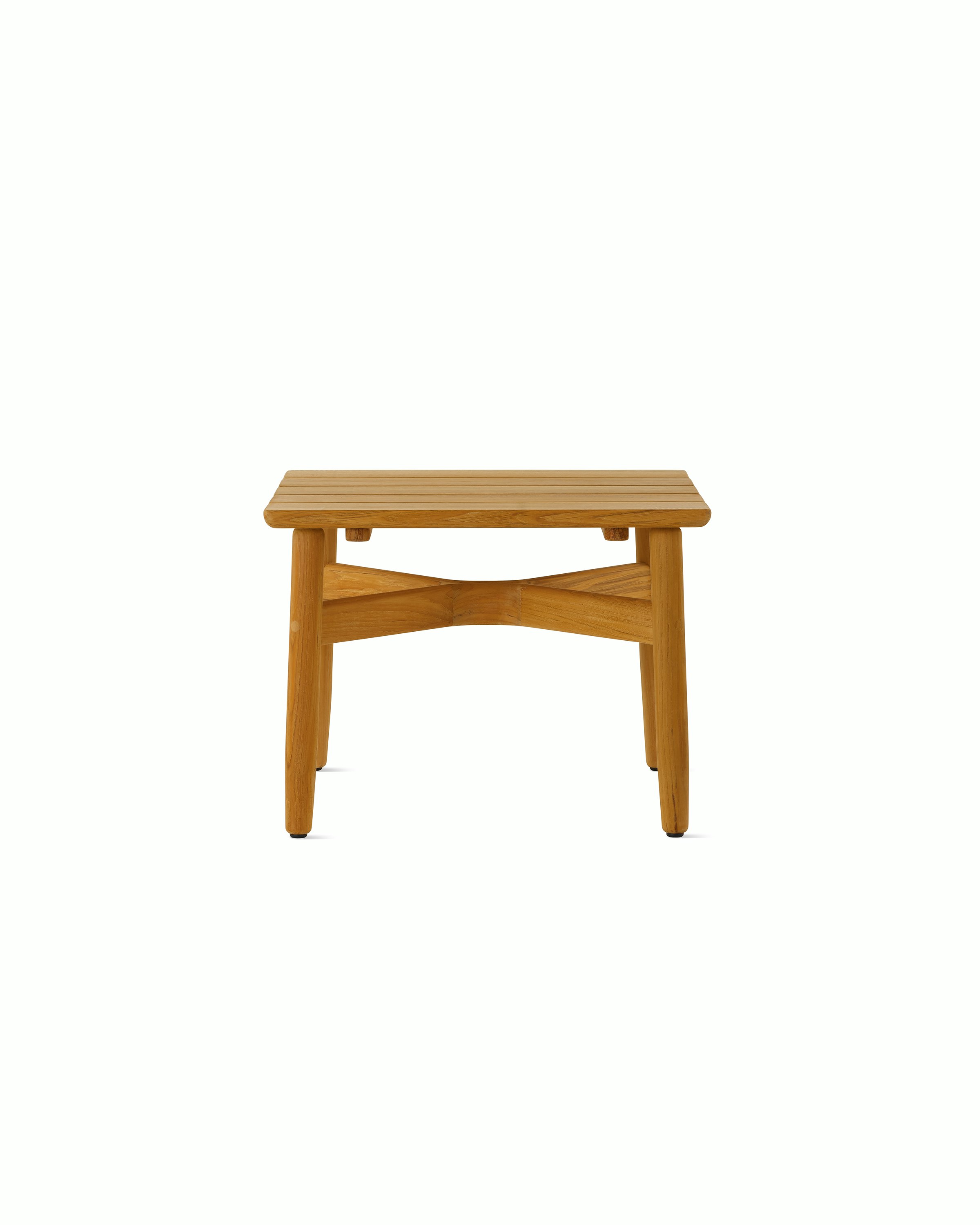 Crosshatch Outdoor Side Table in square.