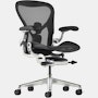 Aeron Onyx, Posturefit back support, with tilt limiter and adjustable arms