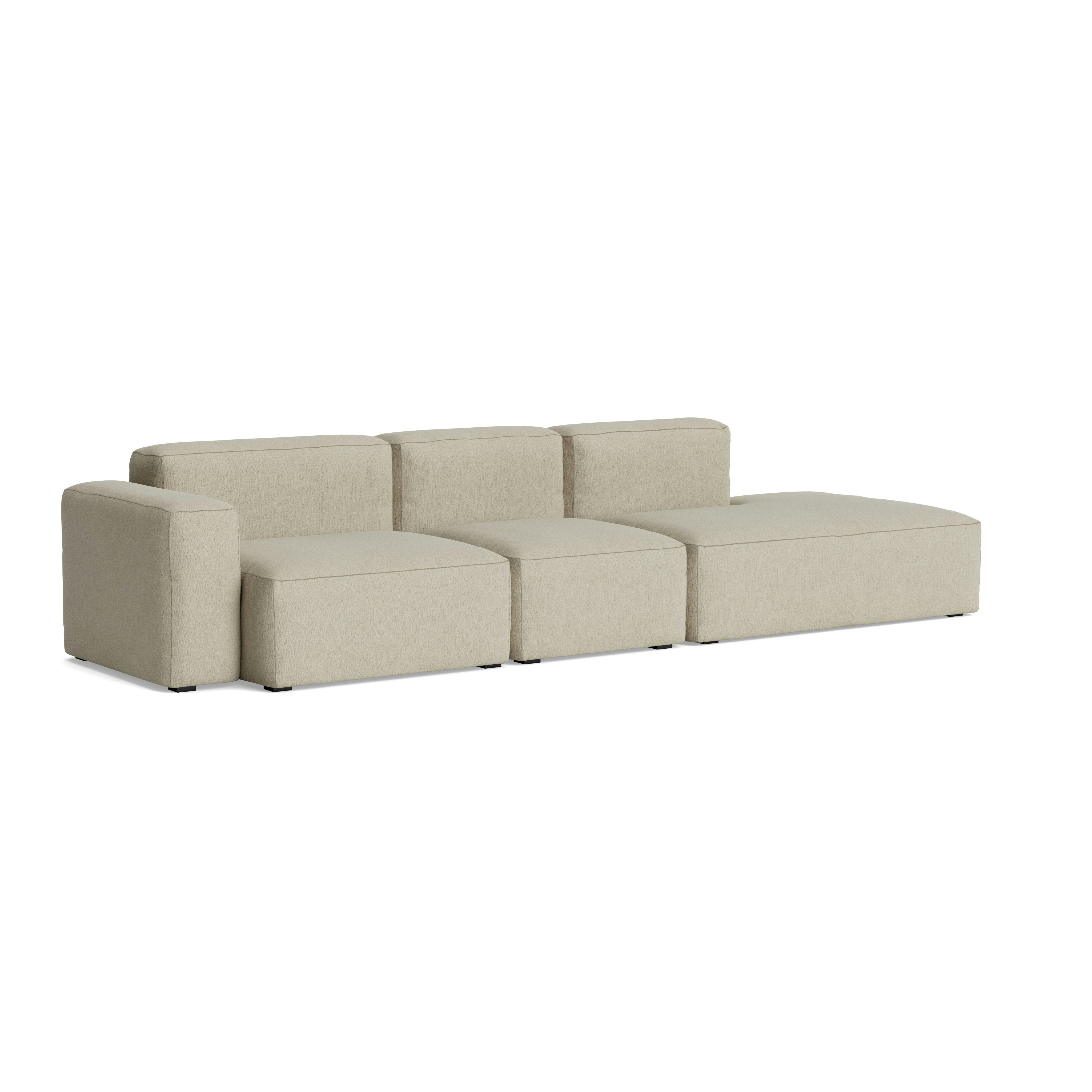Mags SL One-Arm 3-Seat Sofa - Left, Pecora, Cream