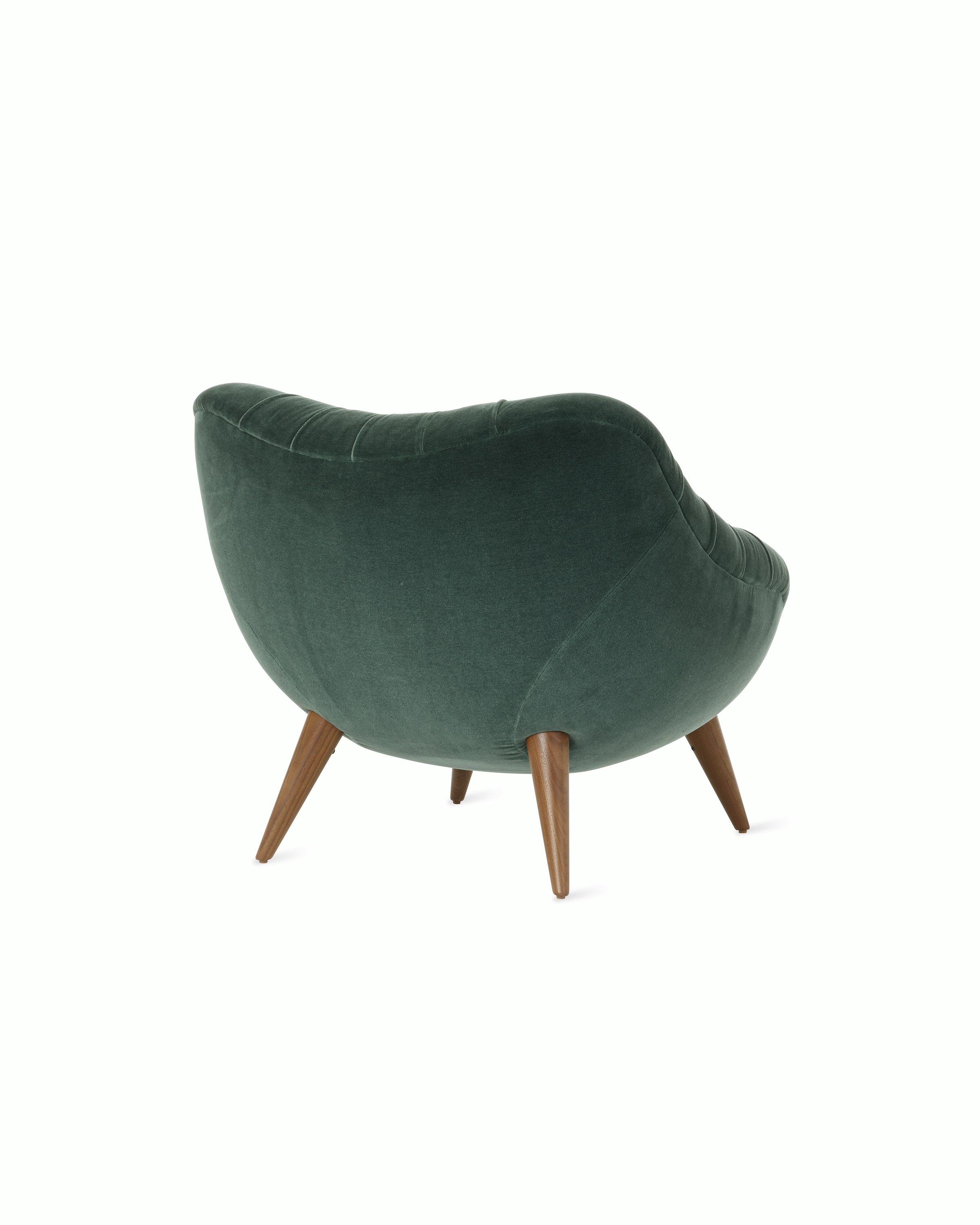 Rohde Easy Chair in Armory Mohair and Walnut