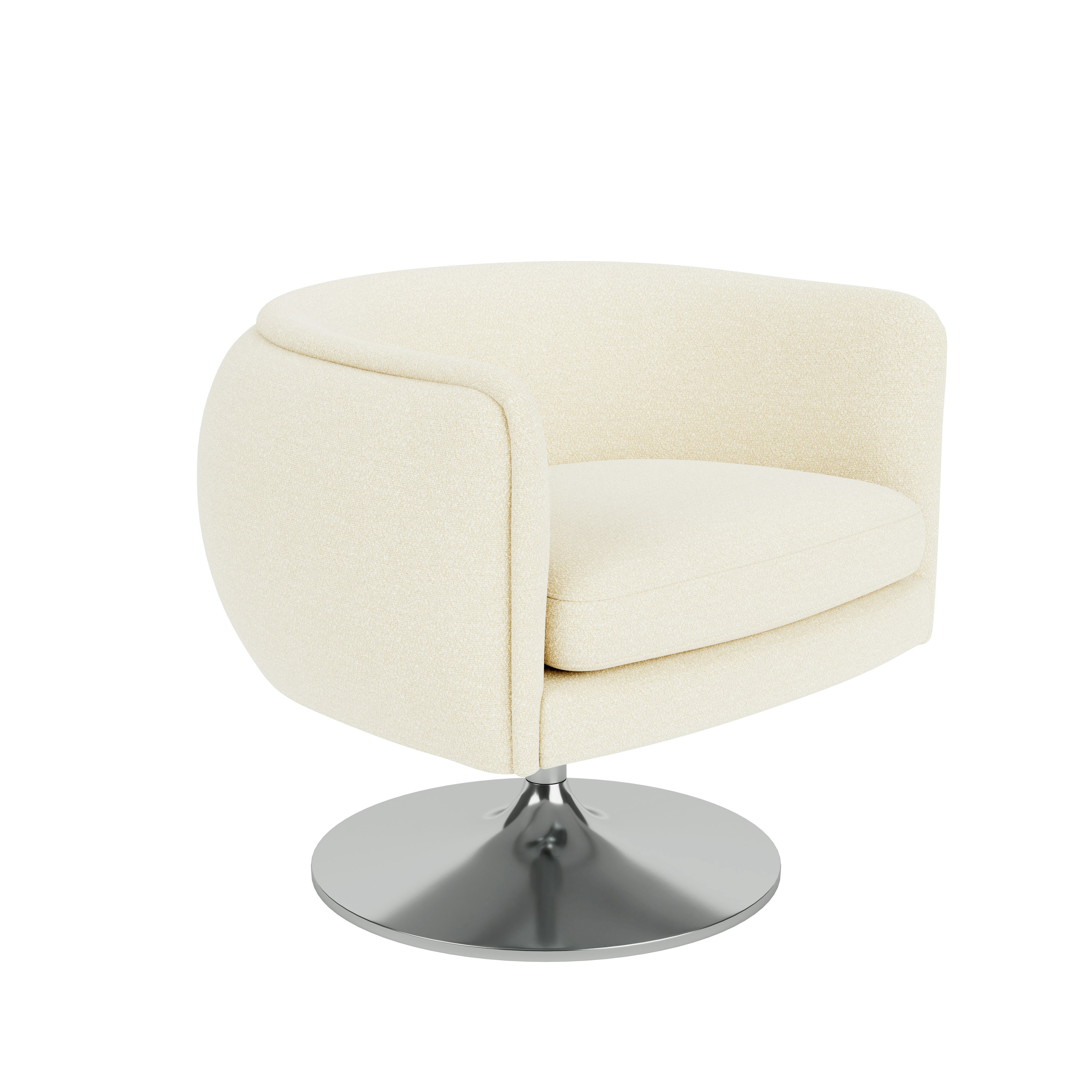 D'Urso Swivel Lounge Chair