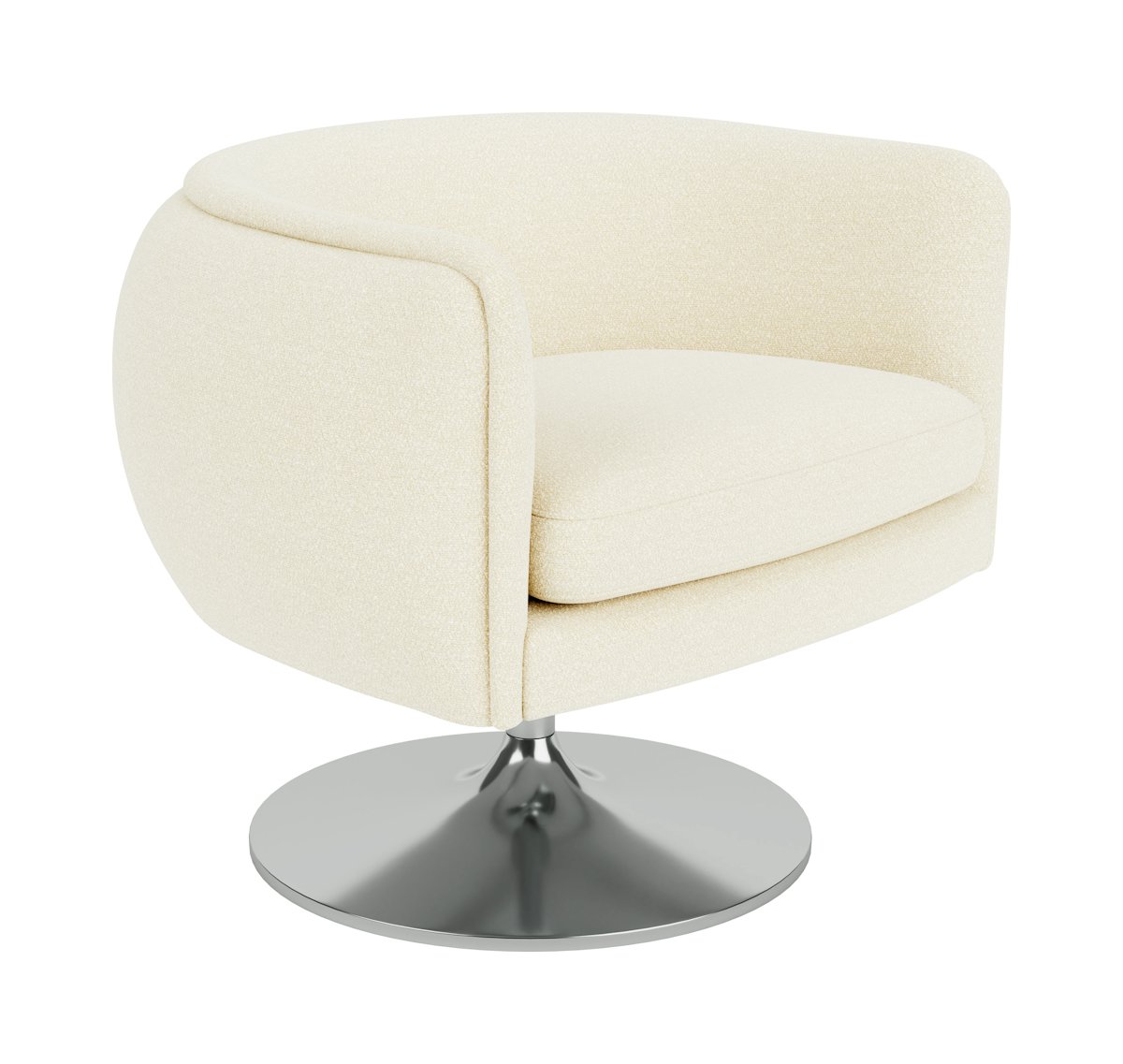 D'Urso Swivel Lounge Chair