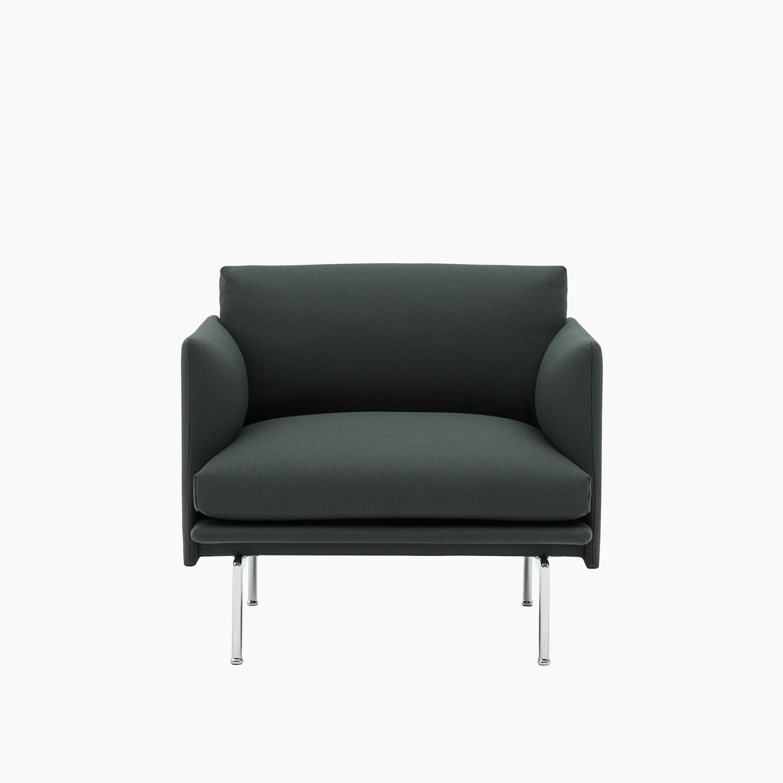 Outline studio chair twill weave 990 aluminum Muuto