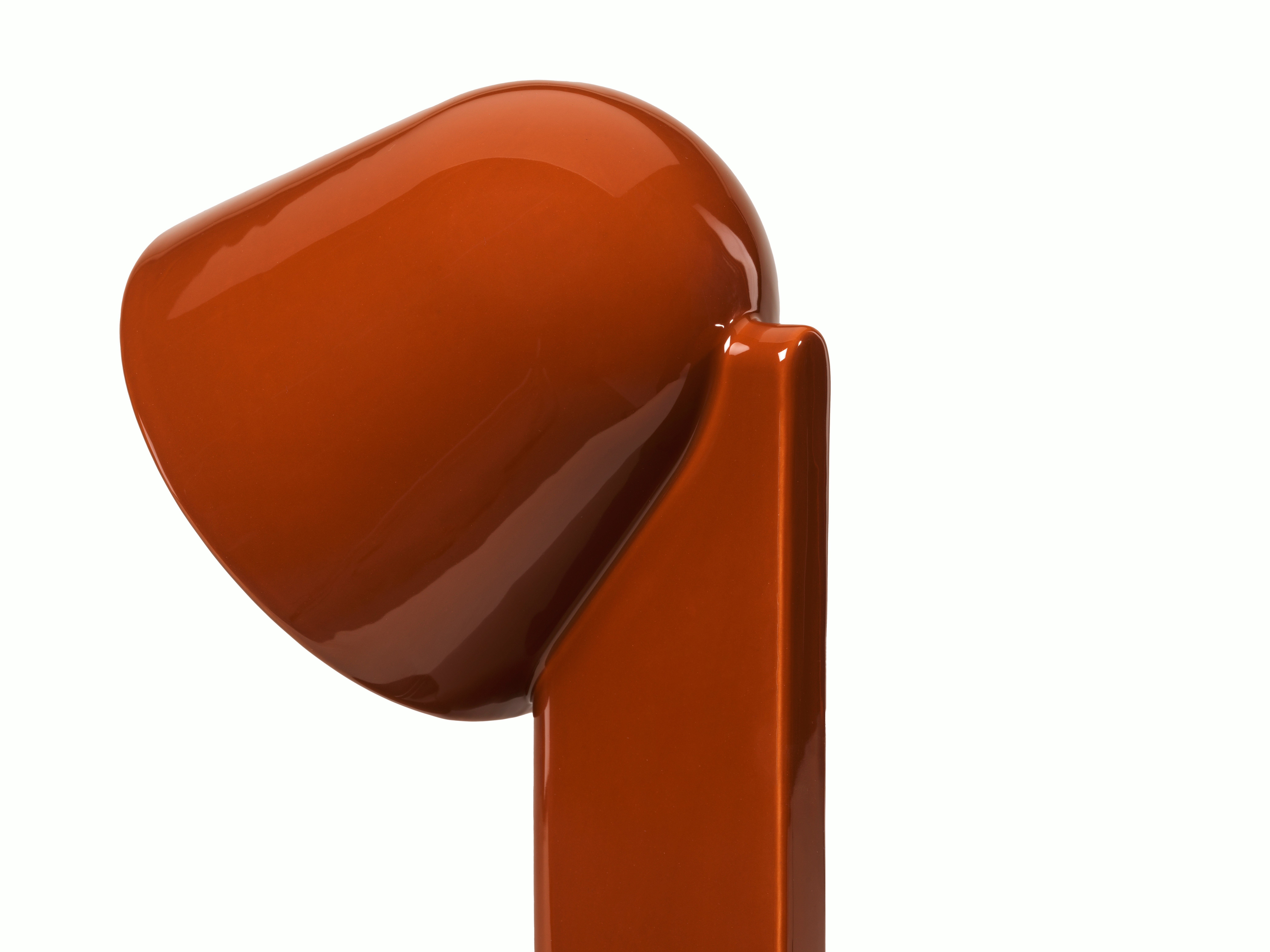 Ceramique Table Lamp - Down, Ceramic, Red
