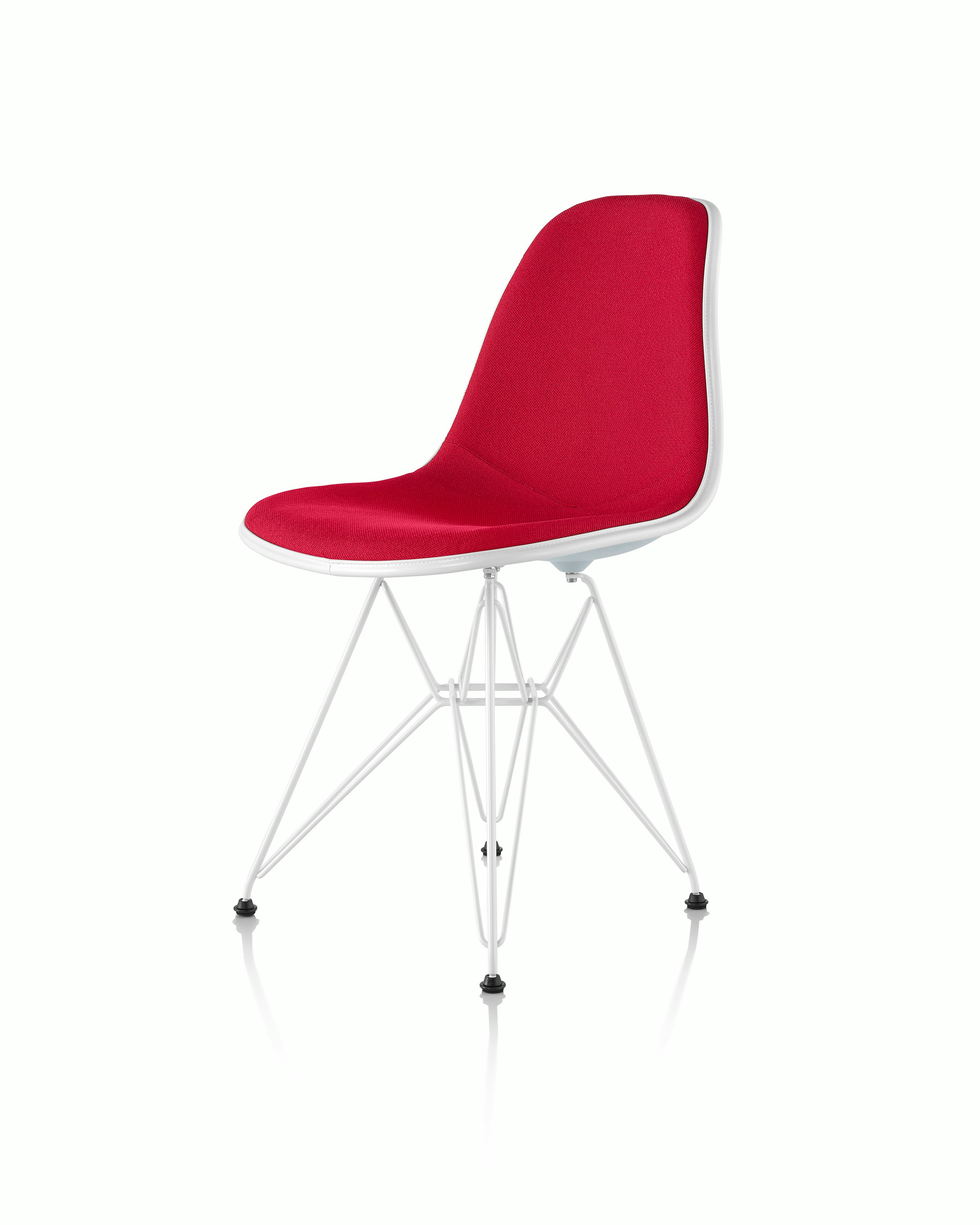 Eames Upholstered Molded Plastic Side Chair