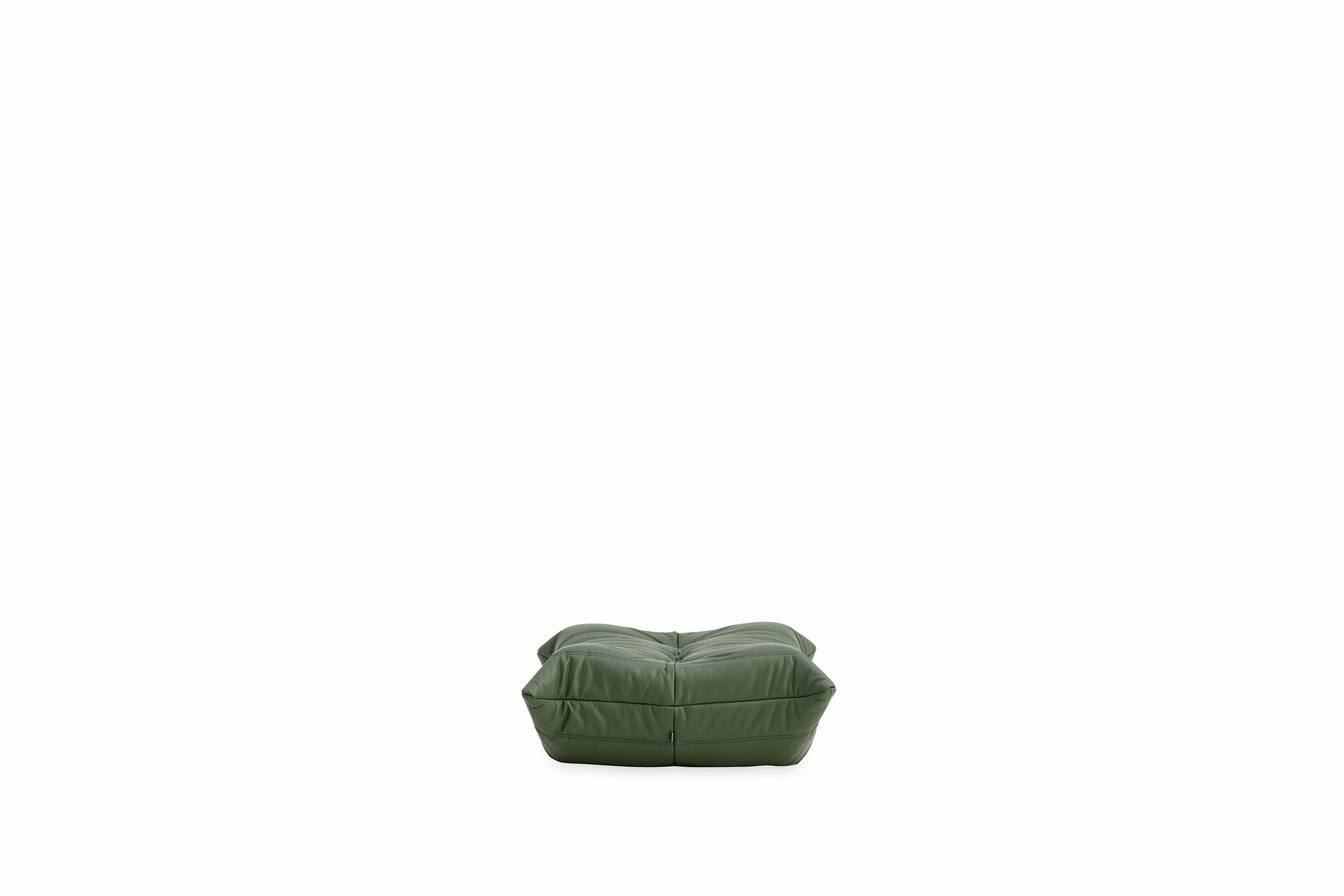 TOGO Ottoman - Opera Leather,  olive