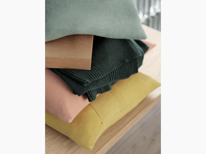 Layer Cushion - Sage Green, Dusty Rose, Yellow