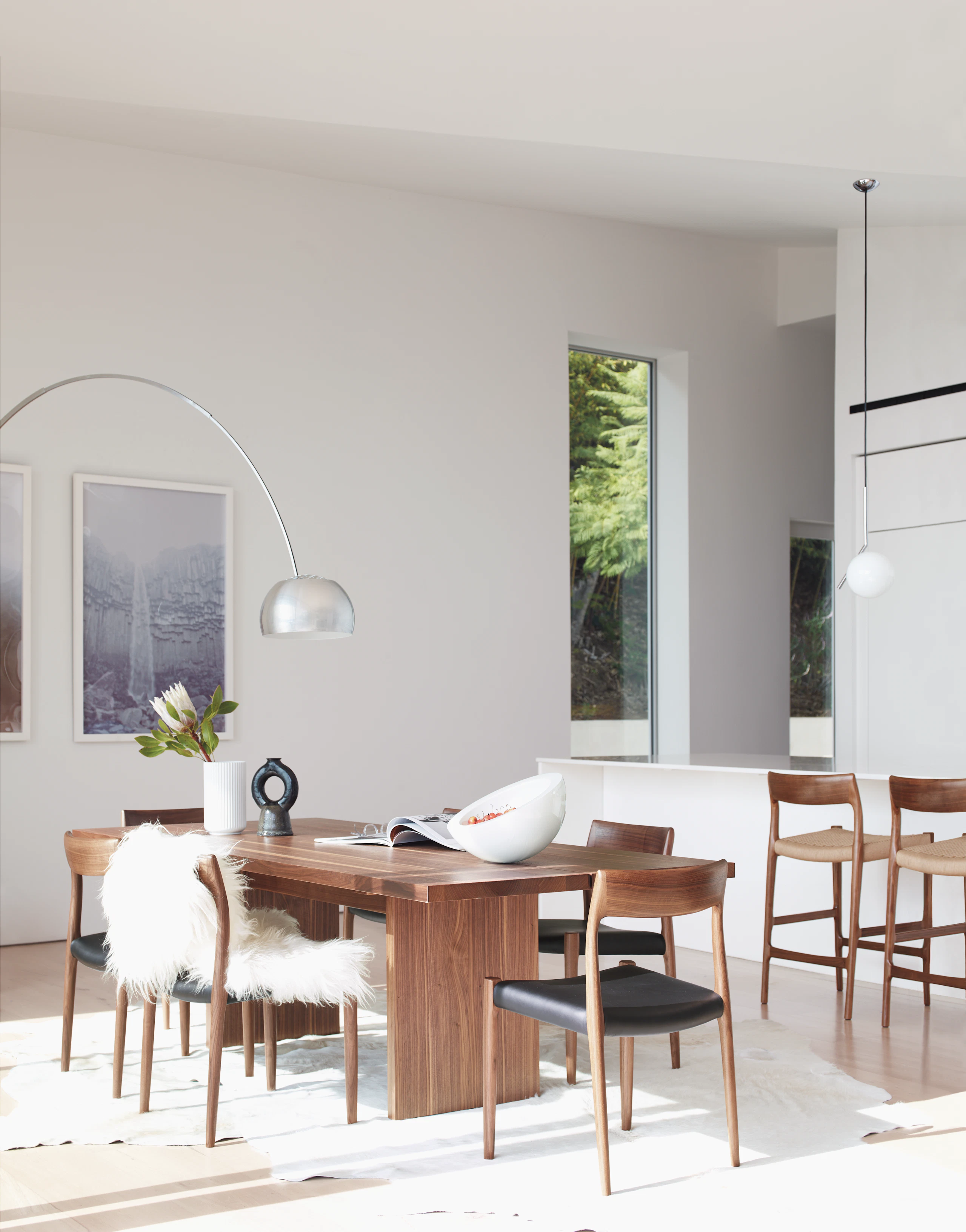 Gather Table with Moller Model 77 Side Chair