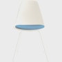 Eames Recycled Plastic Side Chair with Seat Pad