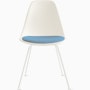 Eames Molded Plastic Side Chair with Seat Pad Eames Molded Plastic Side Chair with Seat Pad