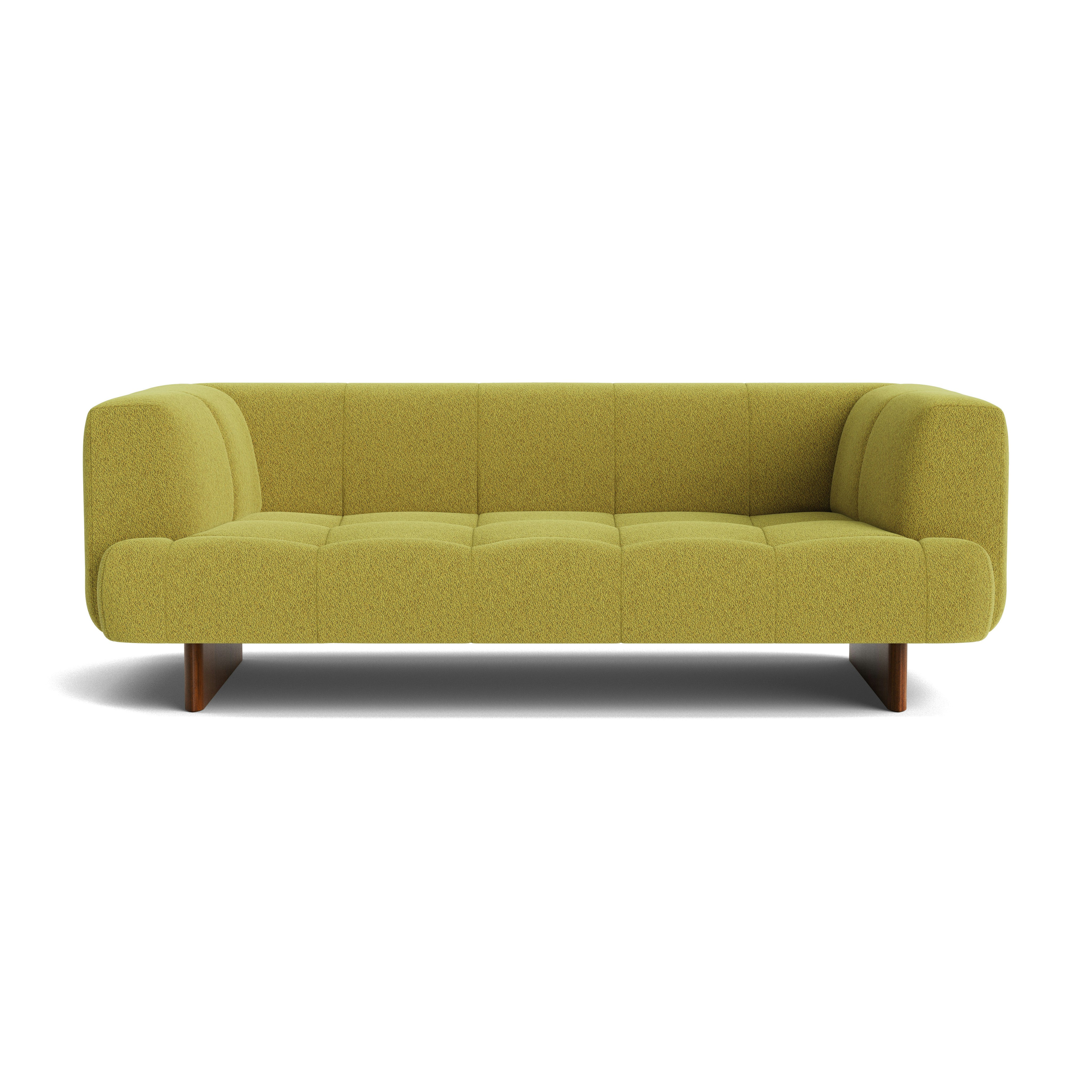 Quilton Lift Sofa - 2-Seat Sofa, Flamiber, Mimosa, Lacquered Walnut