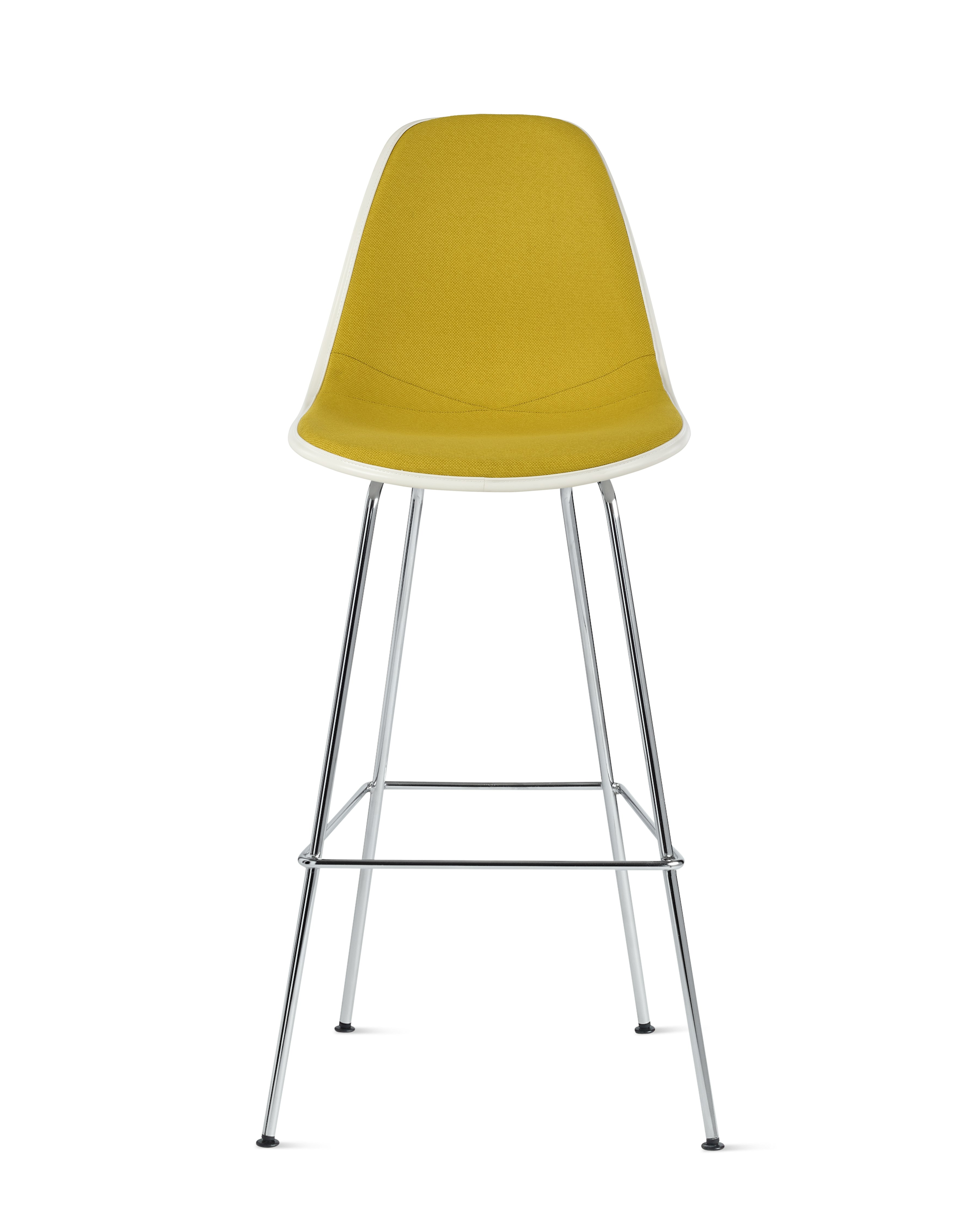 Eames Upholstered Molded Plastic Stool