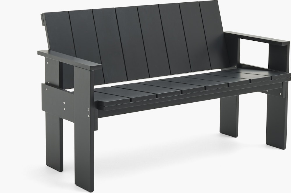 Crate Dining Bench - Black