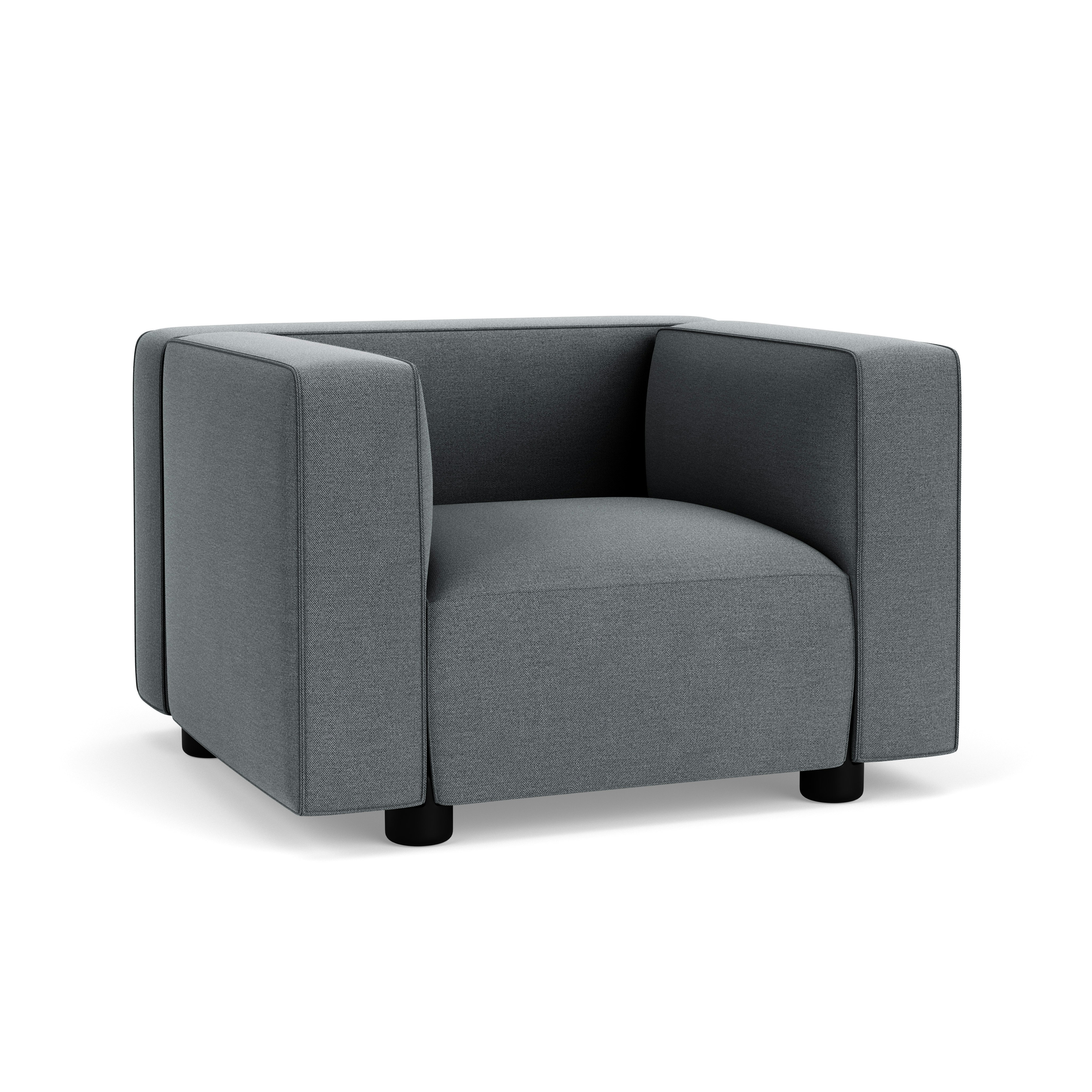 Barber Osgerby Armchair -  Black Lacquer,  Hourglass,  Iron