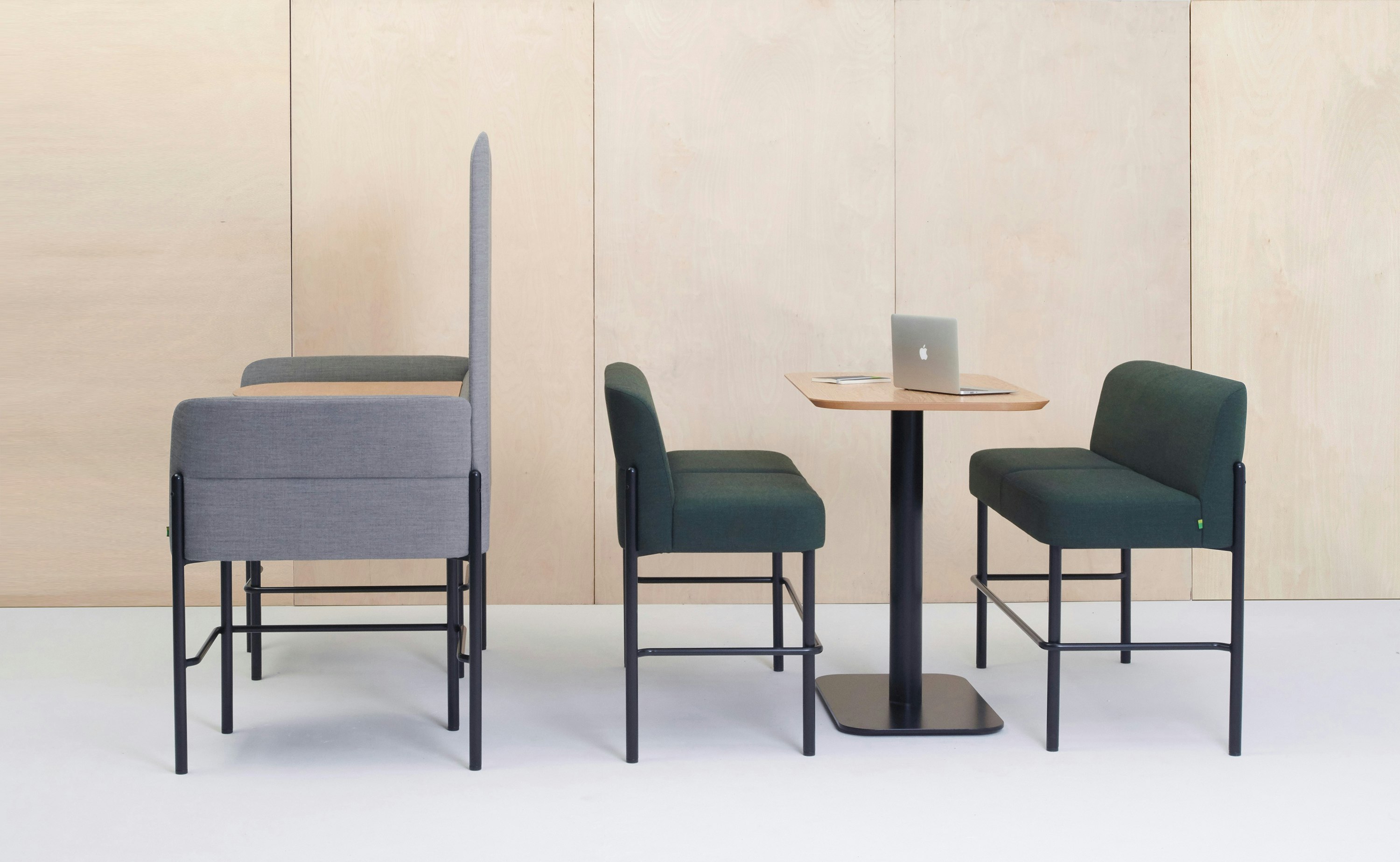 Hue Lounge Furniture collection, showing sofas and a table from the collection.