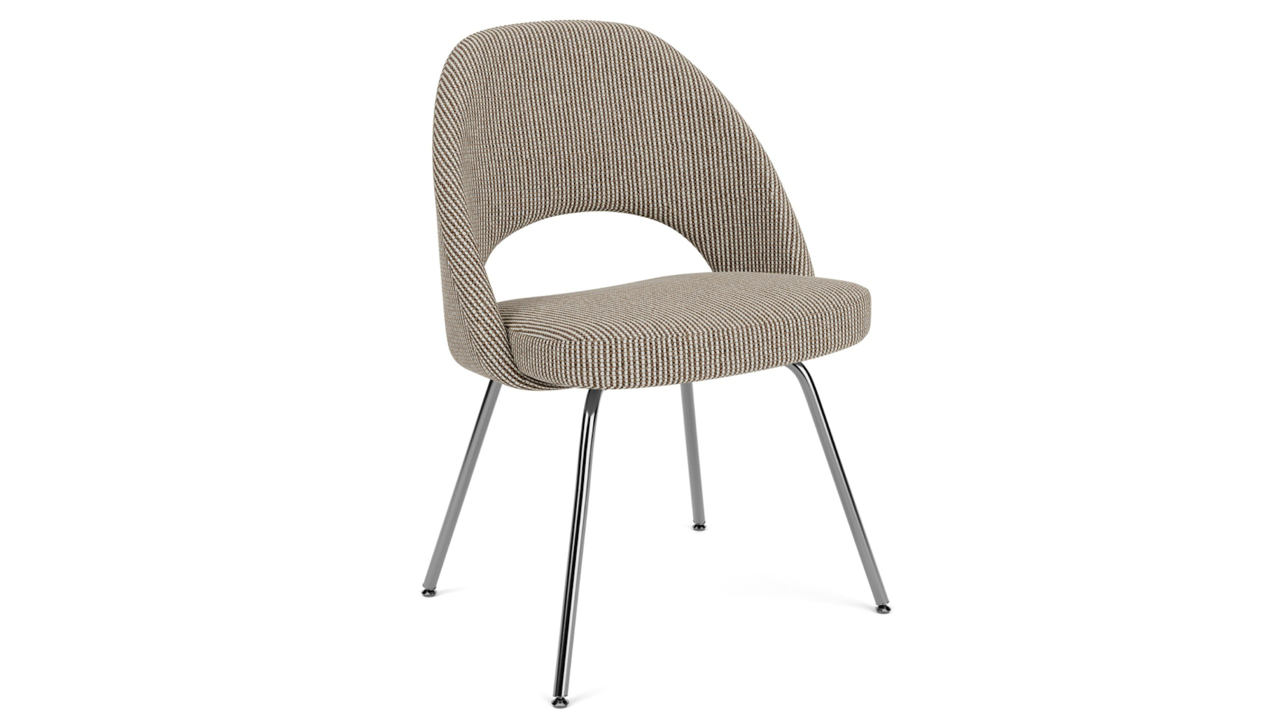 A 3/4 front view of a Saarinen Executive Chair against a white background