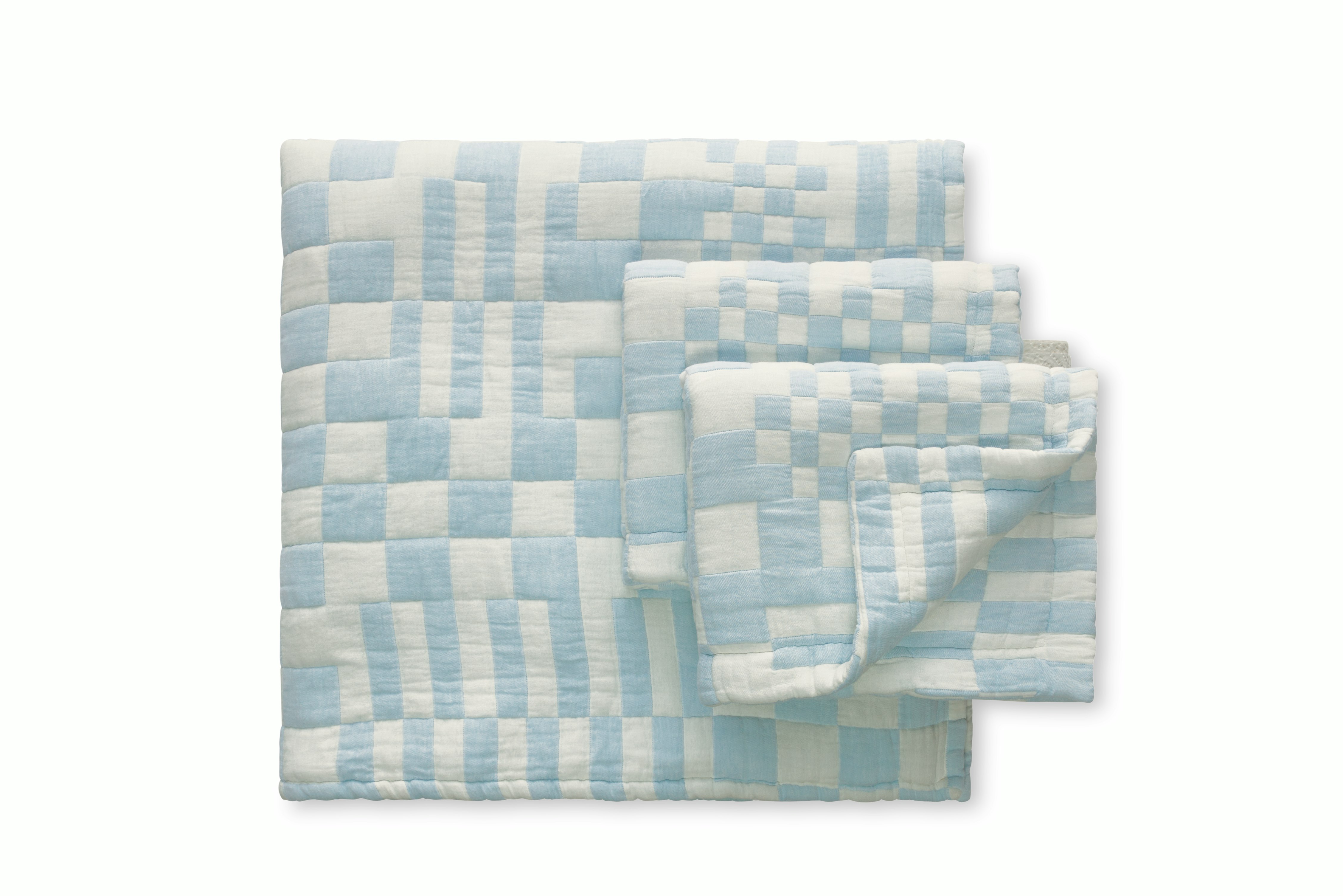 Dusen Dusen Blue Check Bedding