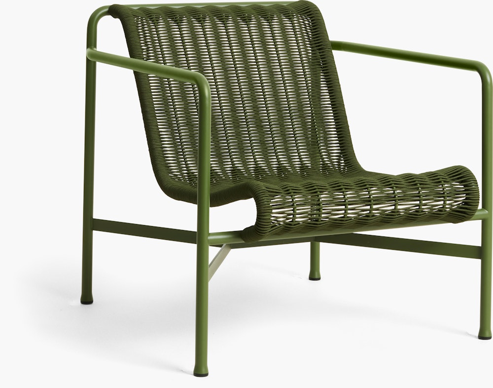 Palissade Cord Lounge Chair - Low Back, Olive