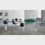 Eames Upholstered Molded Fiberglass Stool