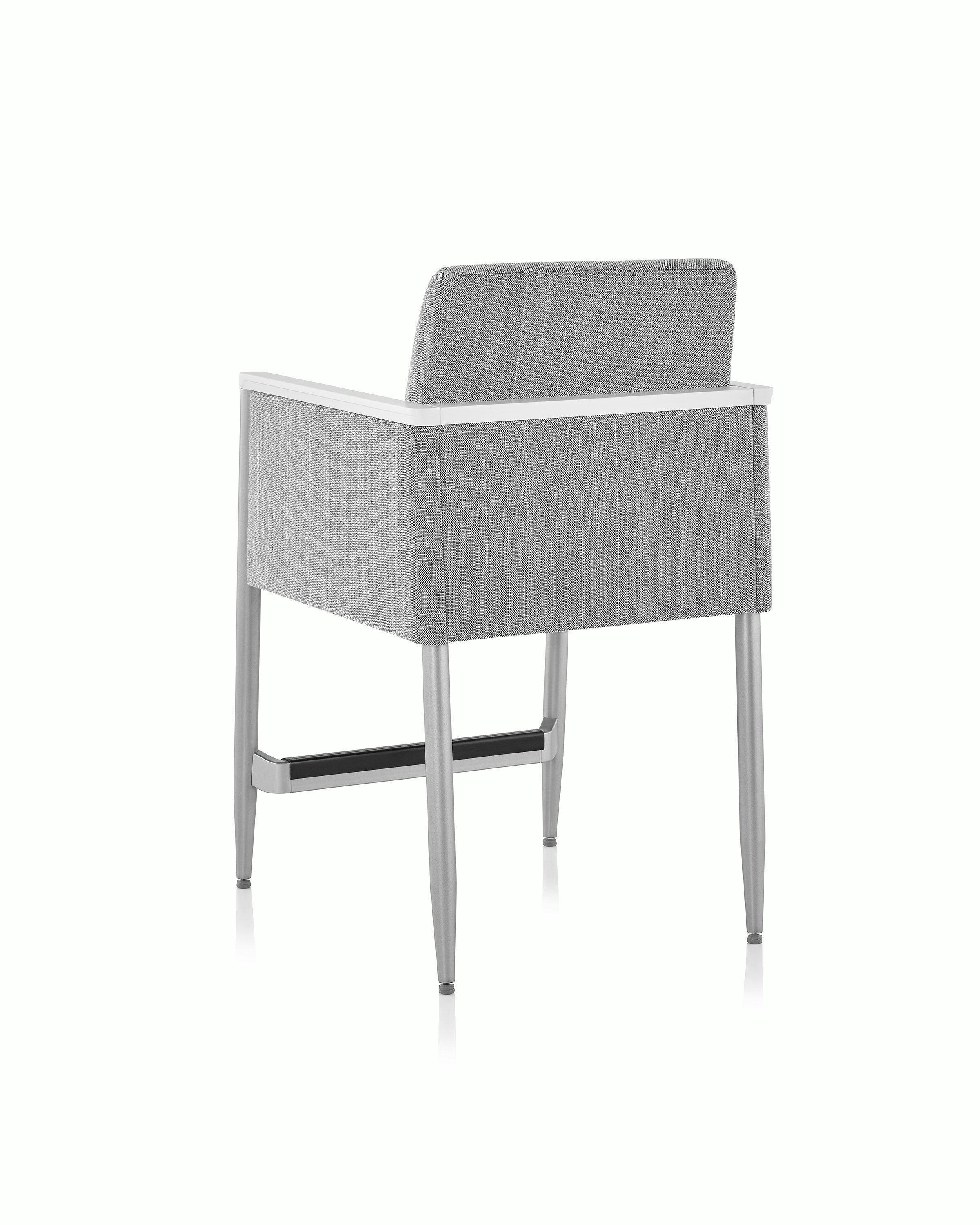 Back three-quarter view of Palisade Easy Access seating on white sweep.