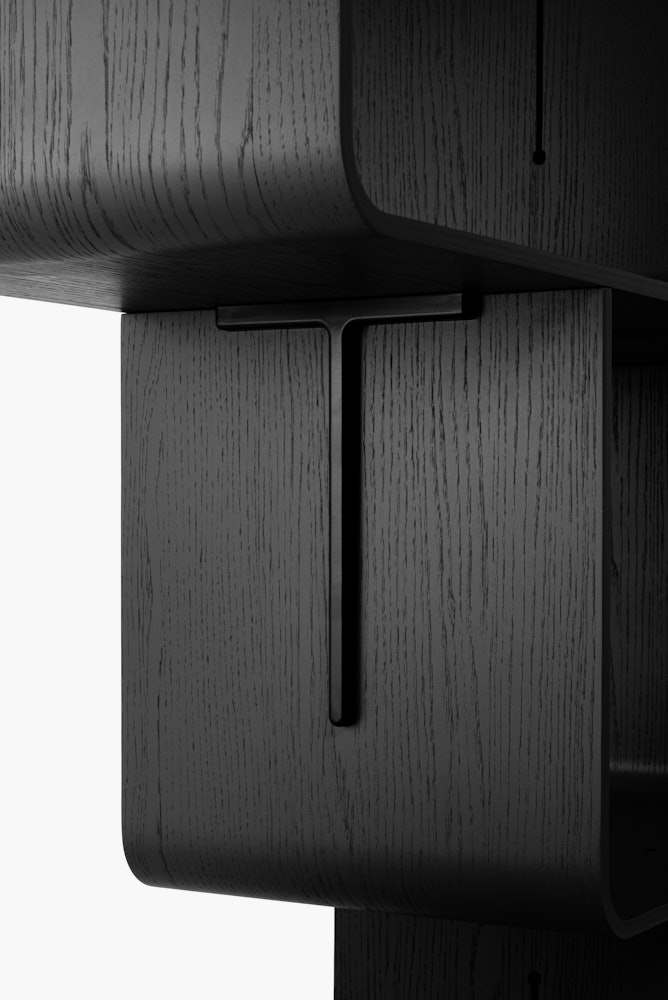 Elysée Bookshelf, Configuration B in Black