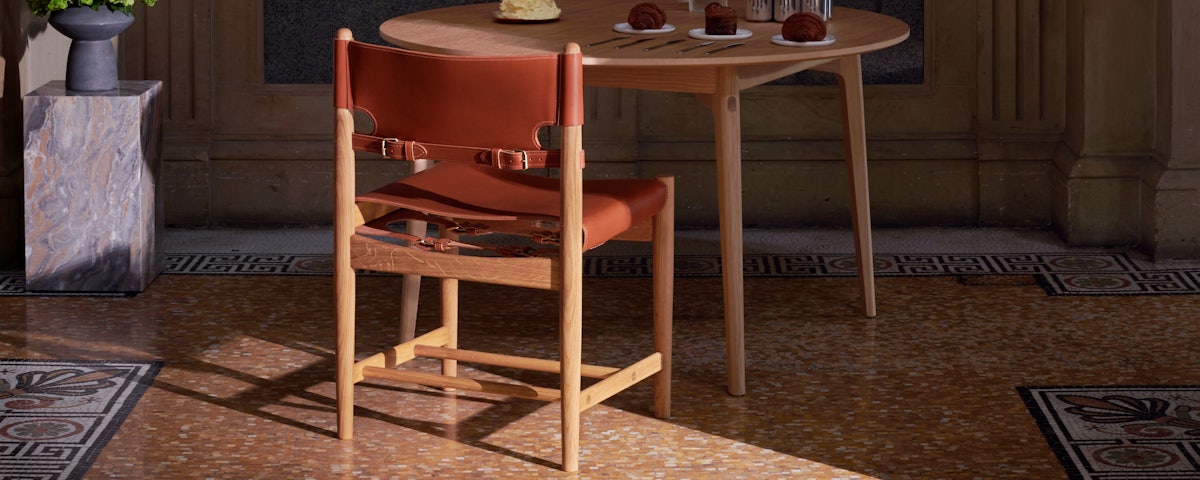 Spanish Dining Chair at a dining table