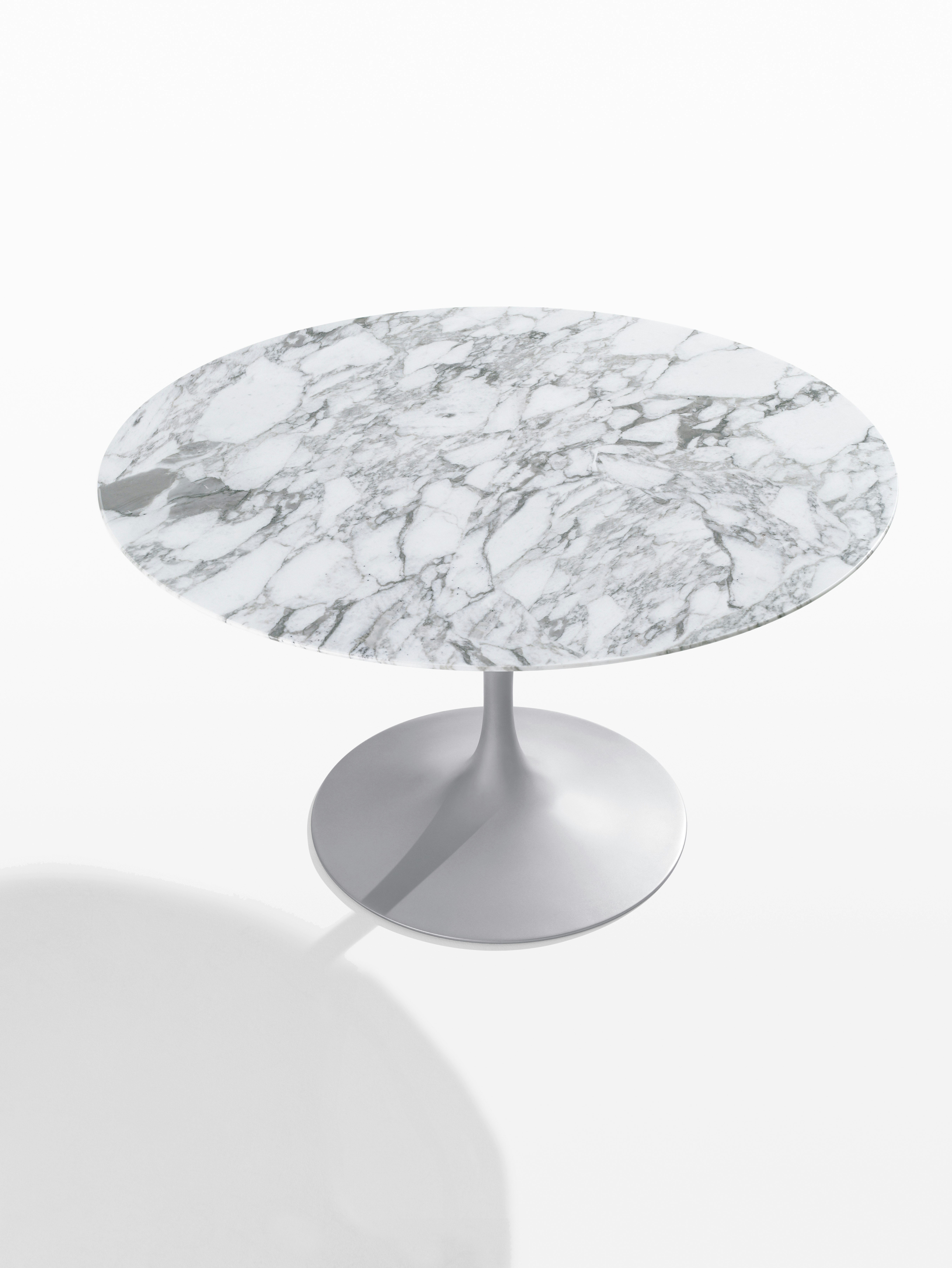 Saarinen 50th Anniversary Collection Tulip Dining Side End Coffee Table Pedestal Brochure Platinum