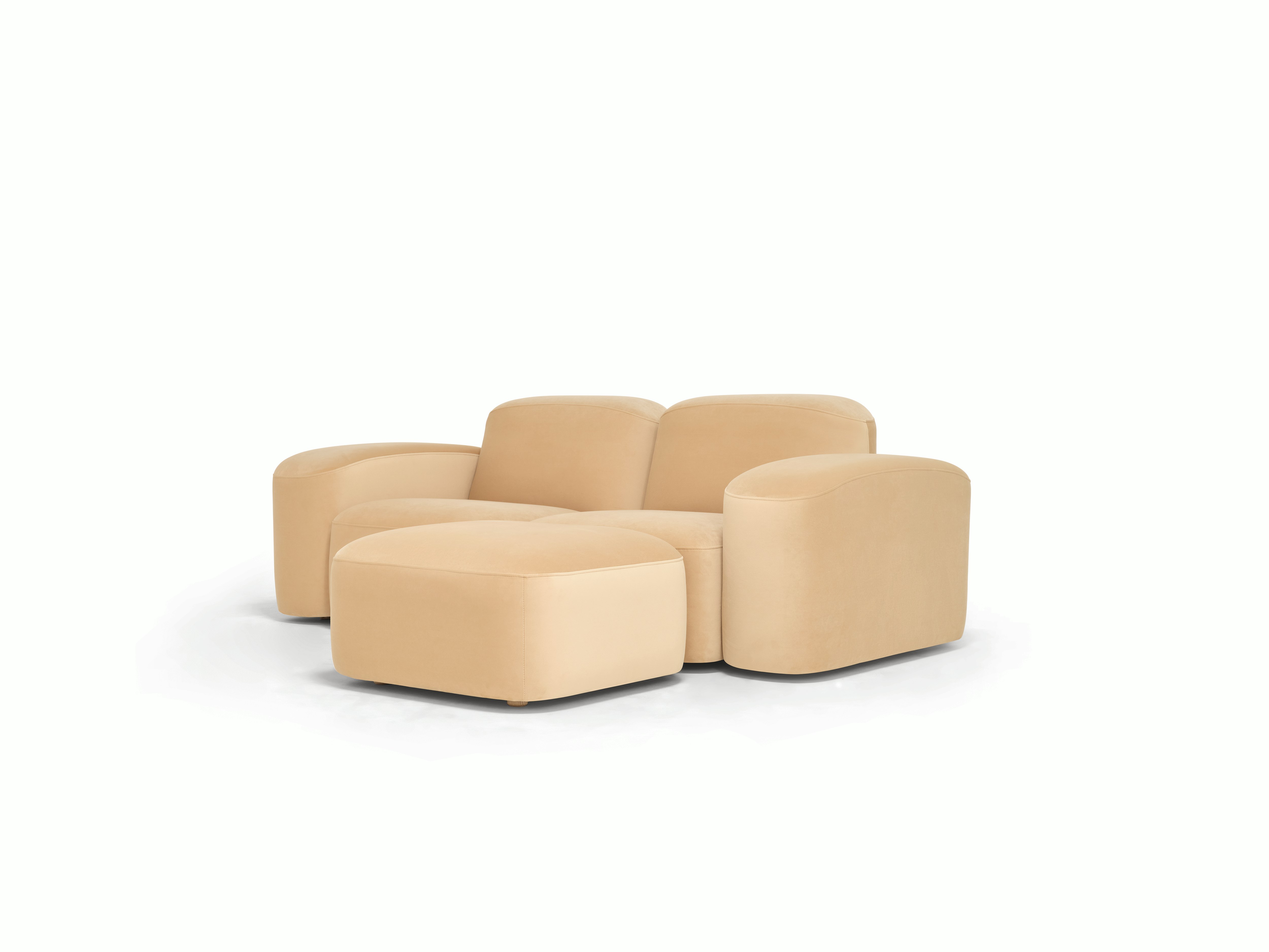 Muse Sofa - 2 Seater with Muse Ottoman