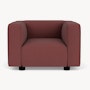 Barber Osgerby Armchair -  Black Lacquer, Classic Boucle, Ardent