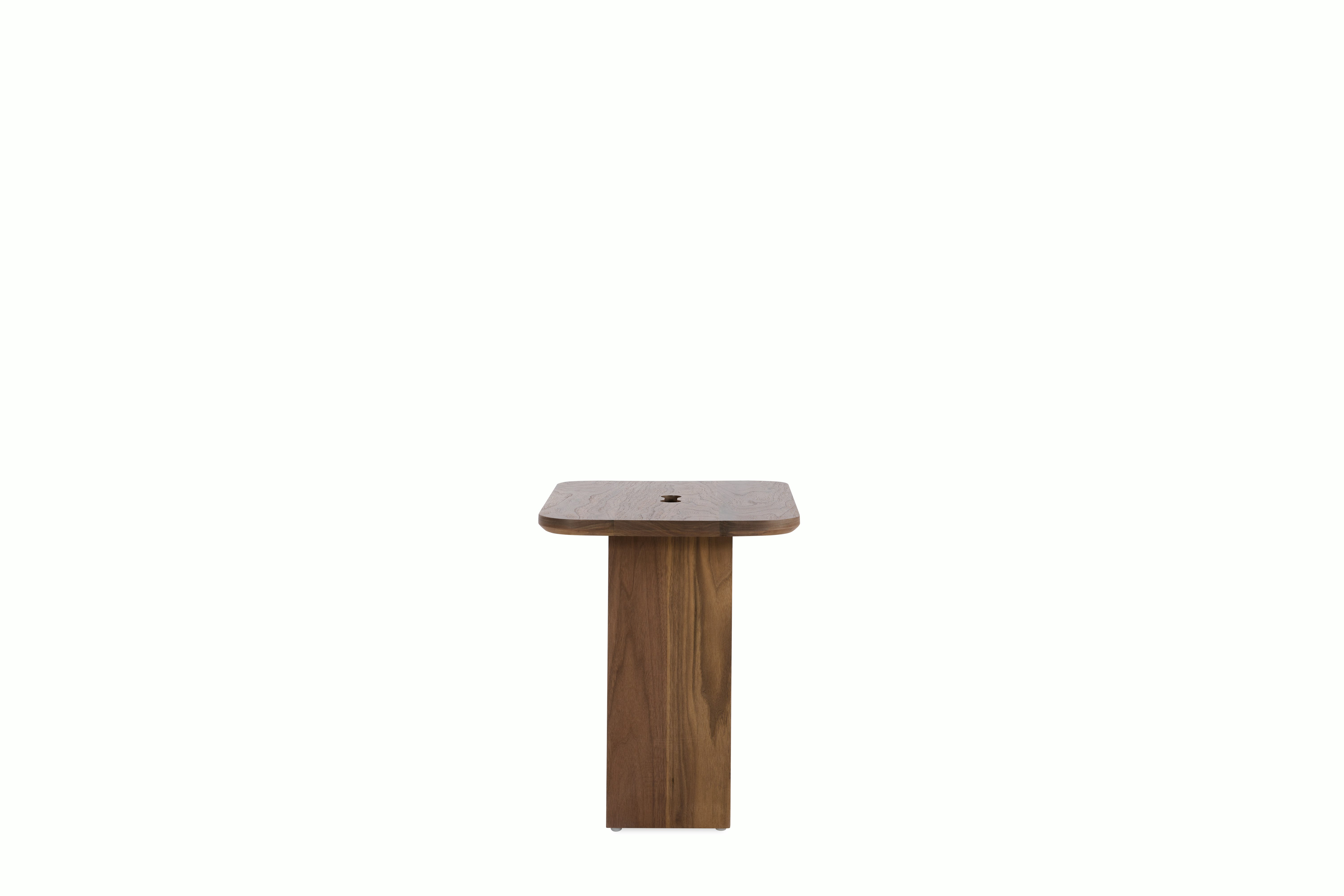 Decimo Bedside Table - walnut