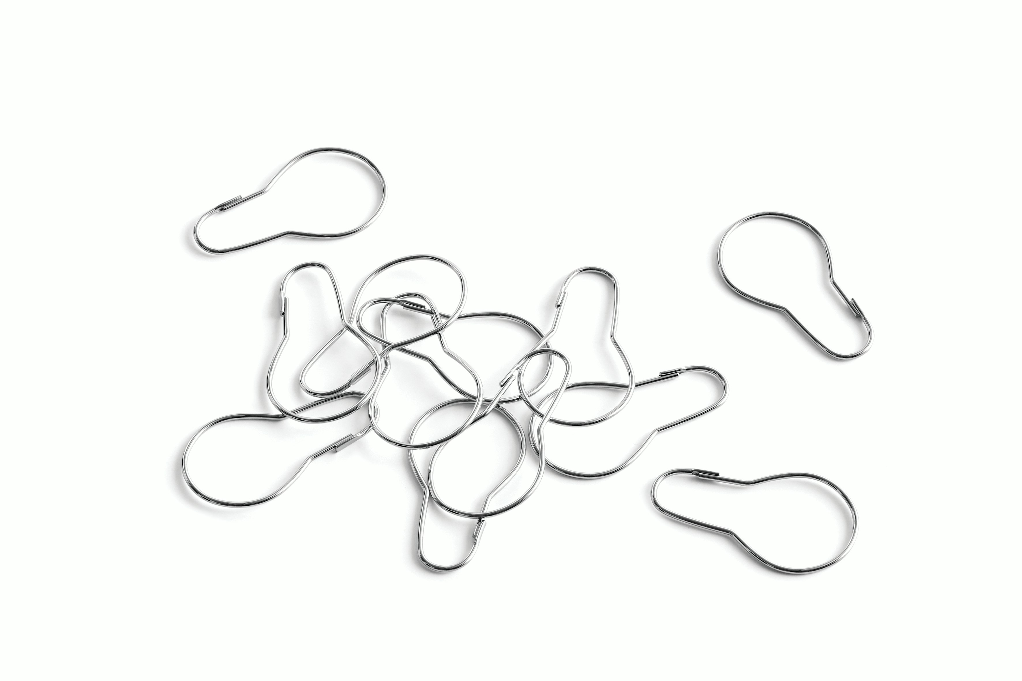 Glacier Bay Shower Curtain Hooks in Clear H99KHD - The Home Depot