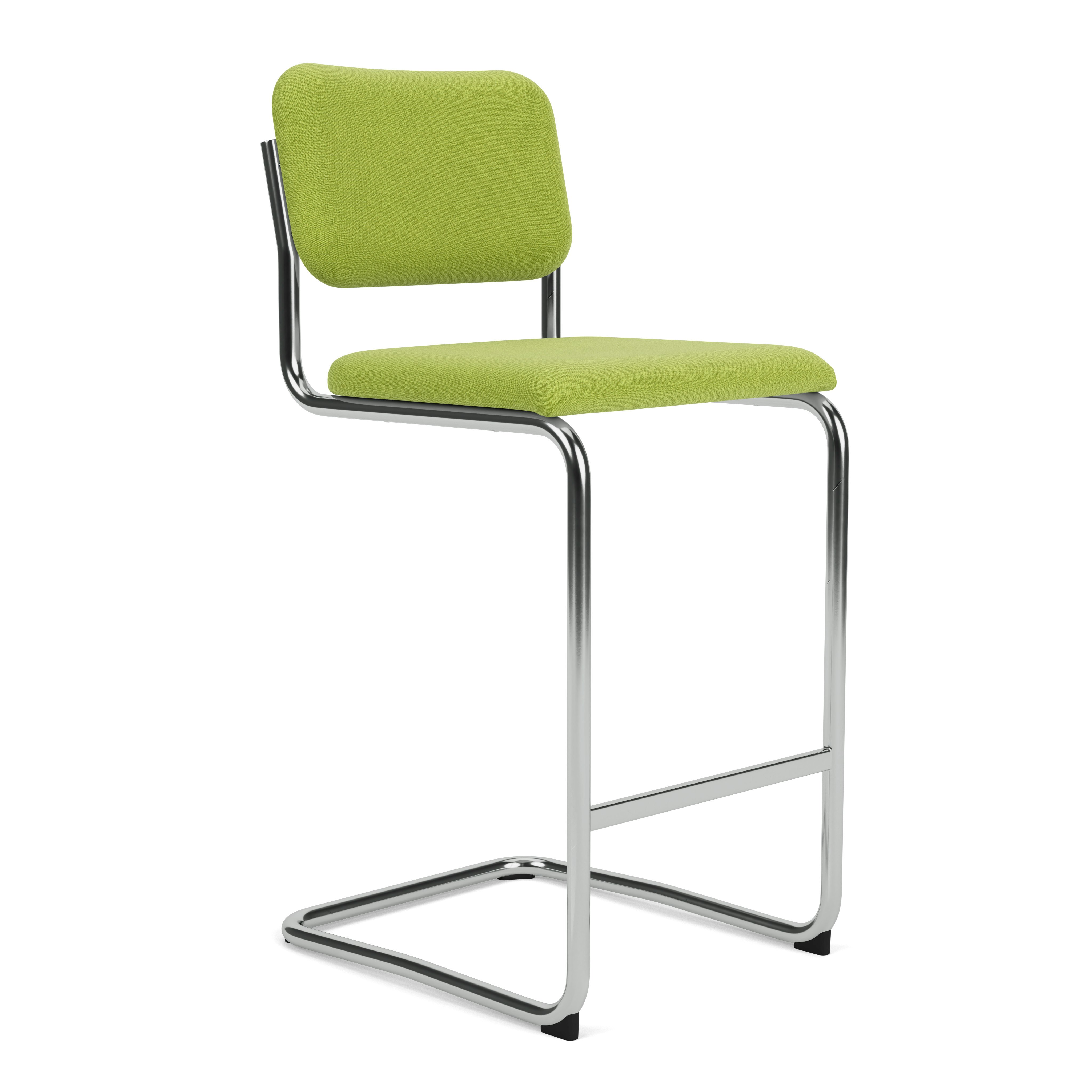 Cesca Stool Fully Upholstered, Hourglass, Spring, Bar