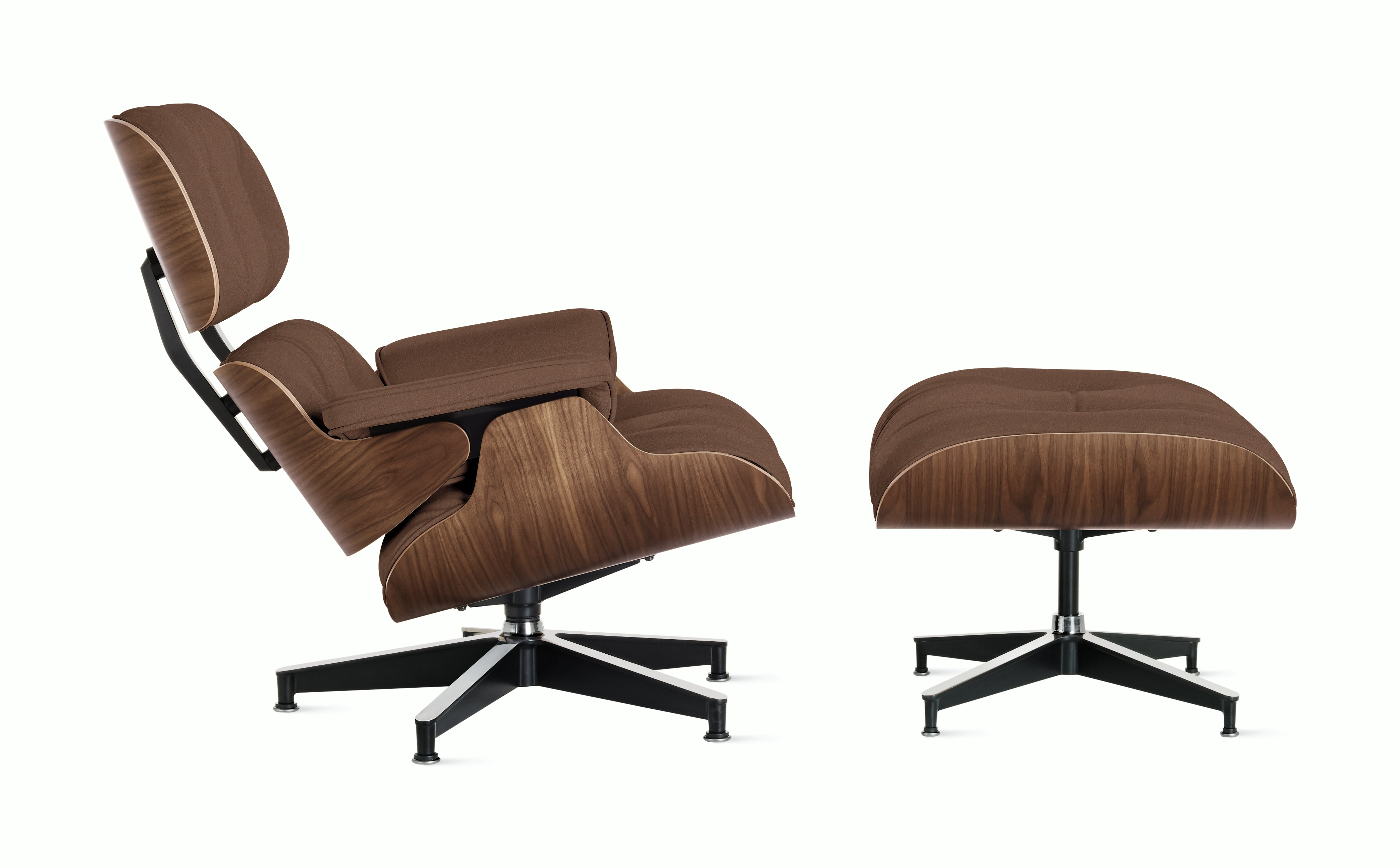 Eames Lounge and Ottoman in Prone and Stow leathers