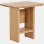 Decimo Bedside Table - red-oak