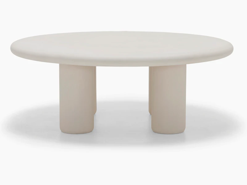 Earth Outdoor Coffee Table in Concrete Husk