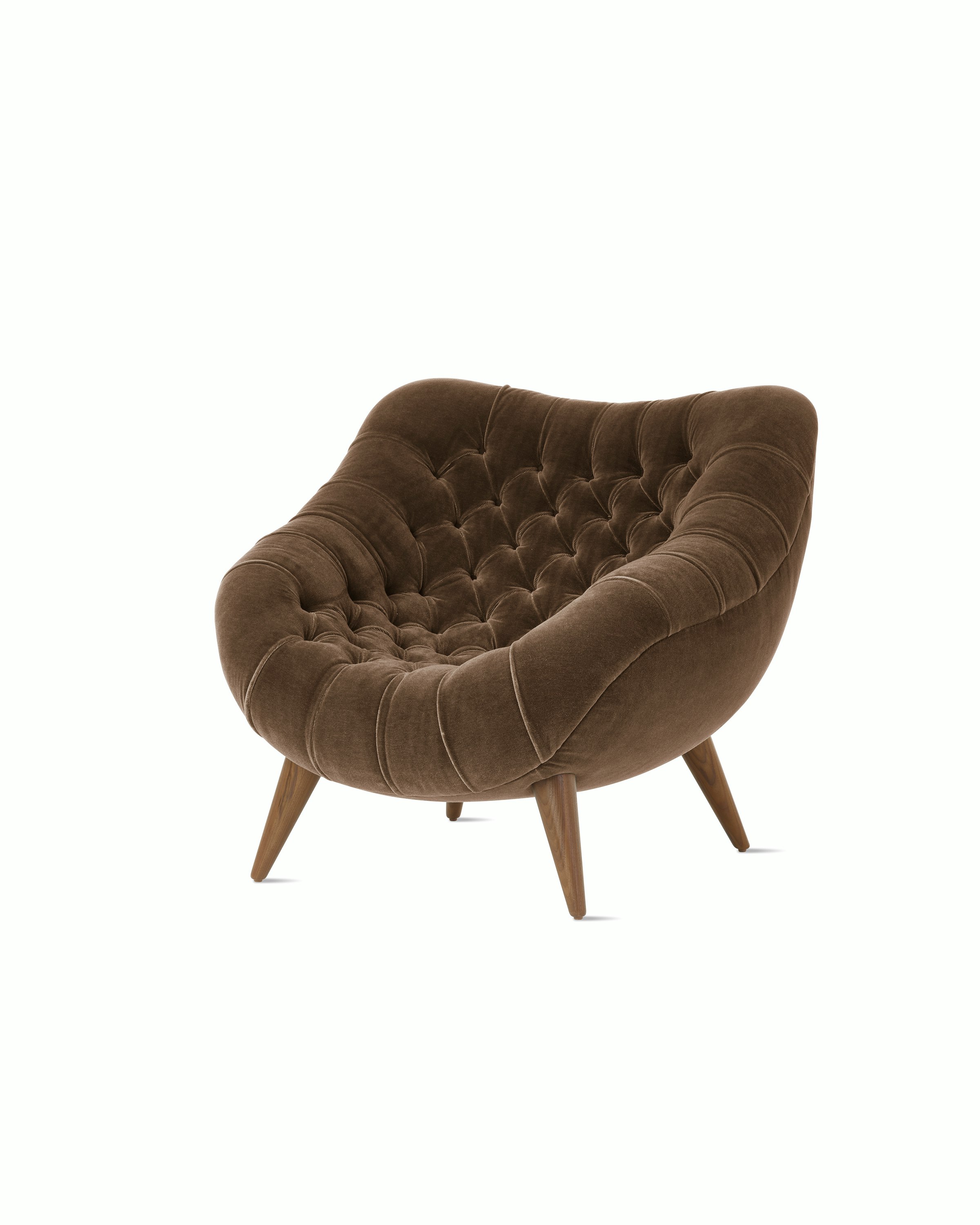Rohde Easy Chair - Walnut,  Mohair Supreme,  Stonehenge