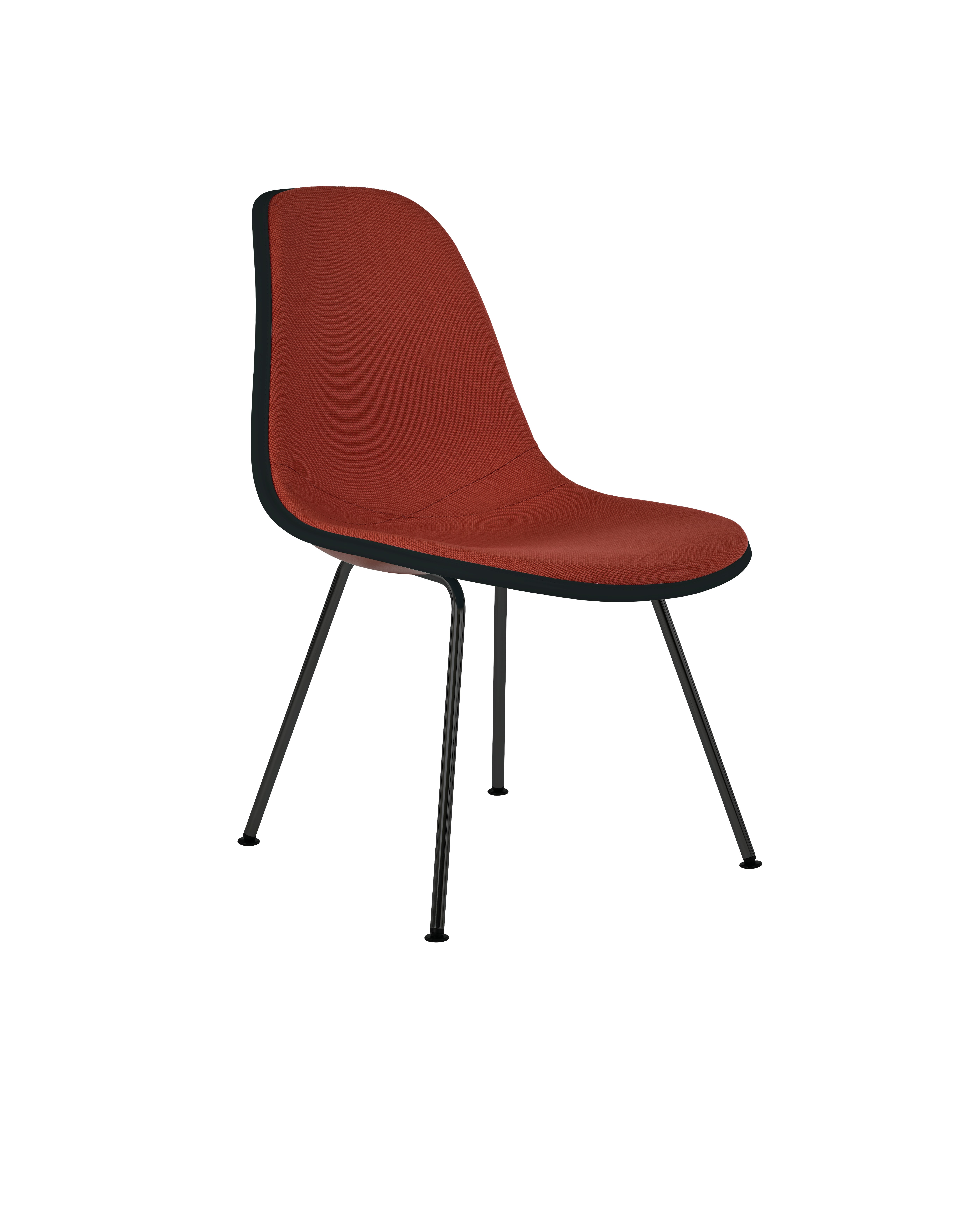 Eames Upholstered Molded Plastic Side Chair