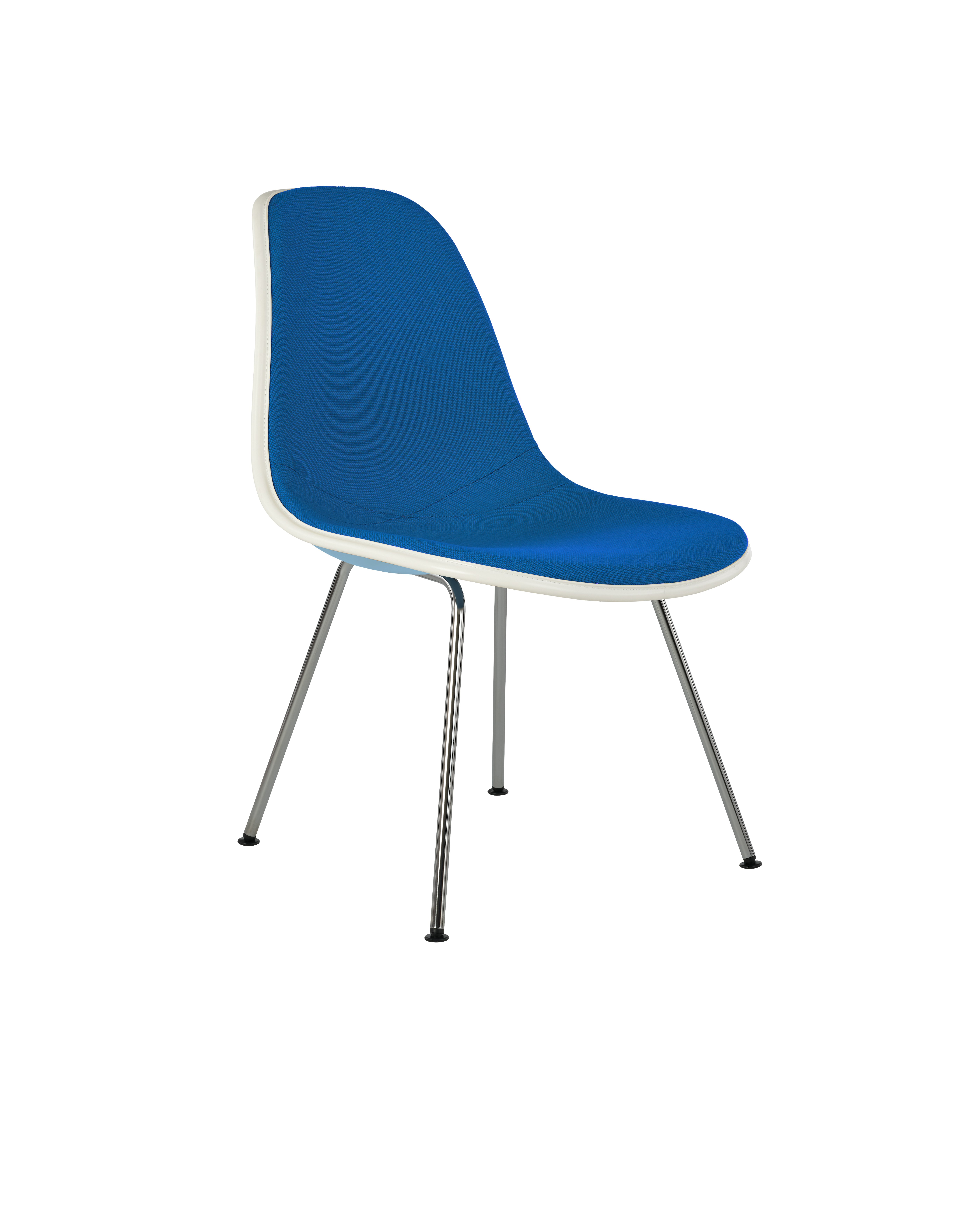 Eames Upholstered Molded Plastic Side Chair