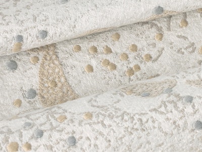 A close-up of fabric from Knoll Textiles